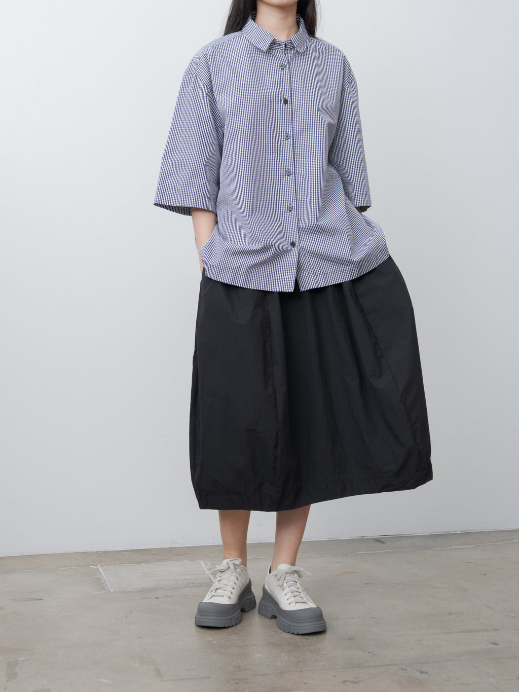 Namu Shop - Bergfabel Ella Shirt - Navy Check