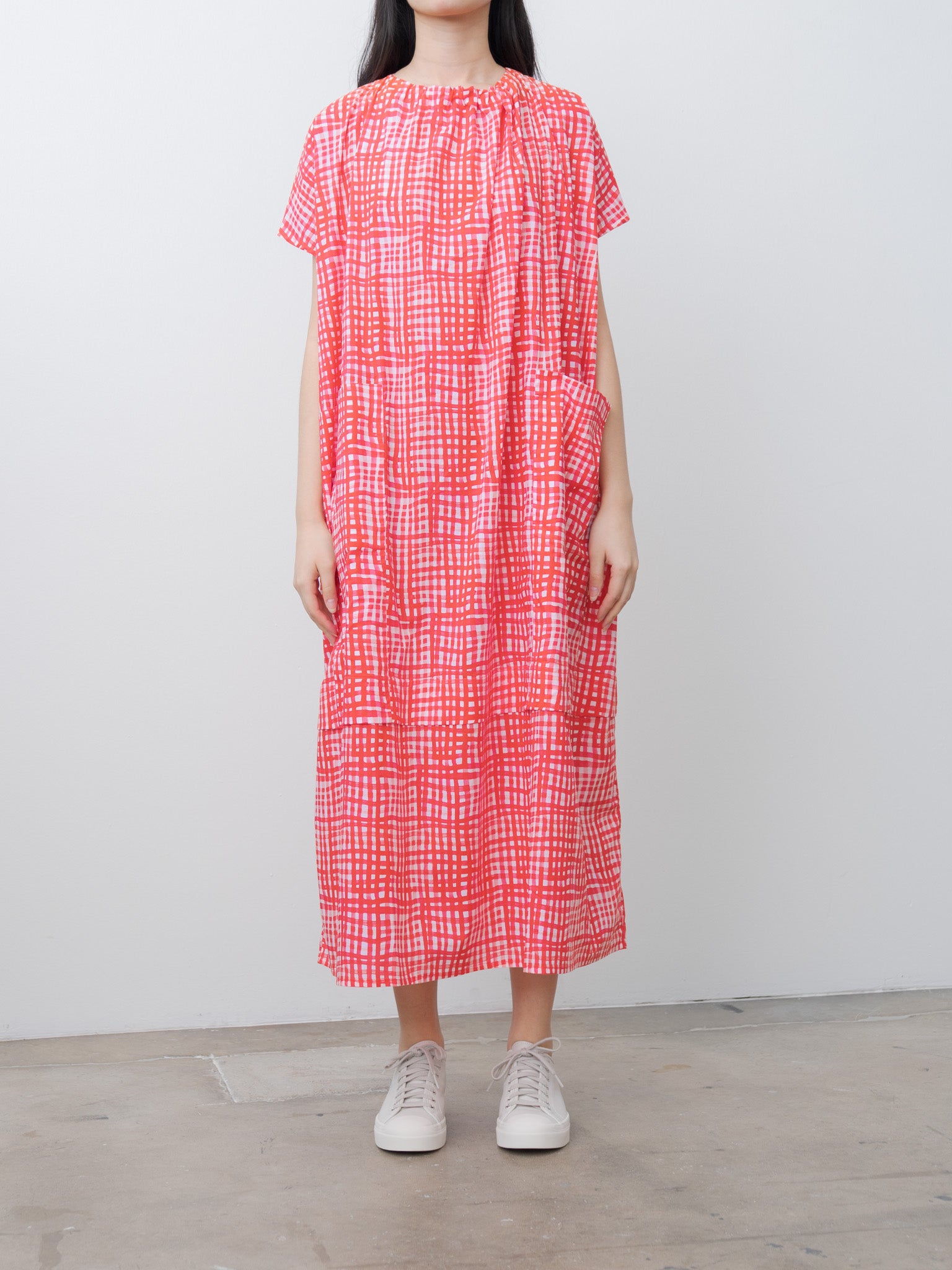 Namu Shop - Toogood The Poet Dress - Painted Check Jam