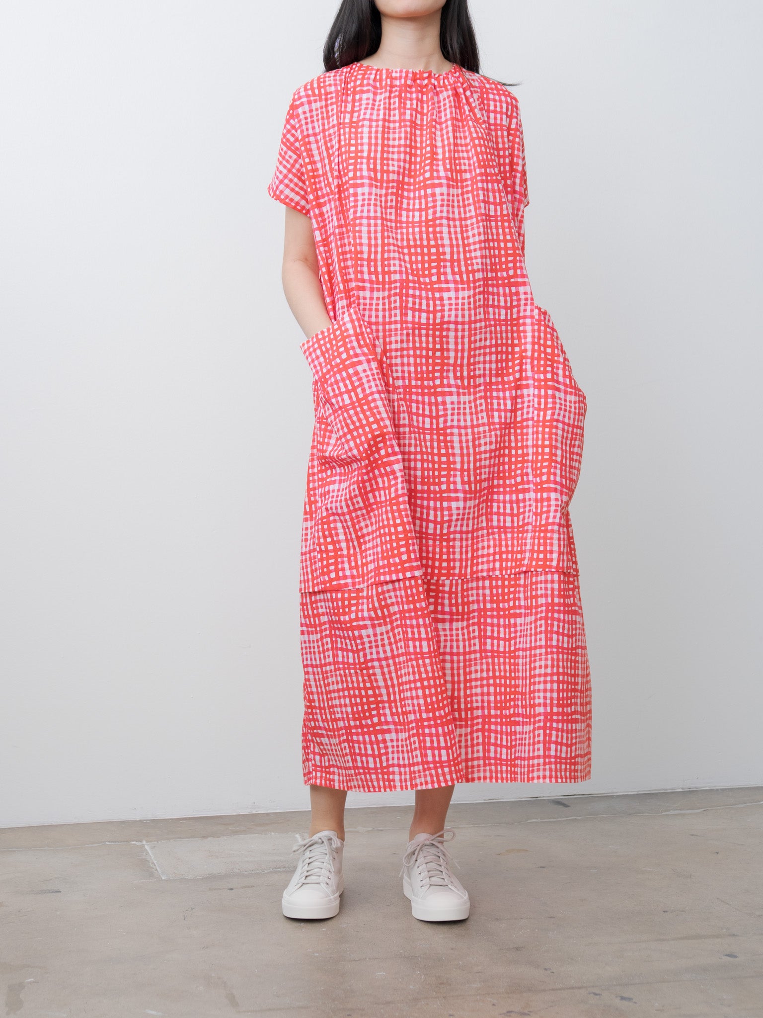 Namu Shop - Toogood The Poet Dress - Painted Check Jam