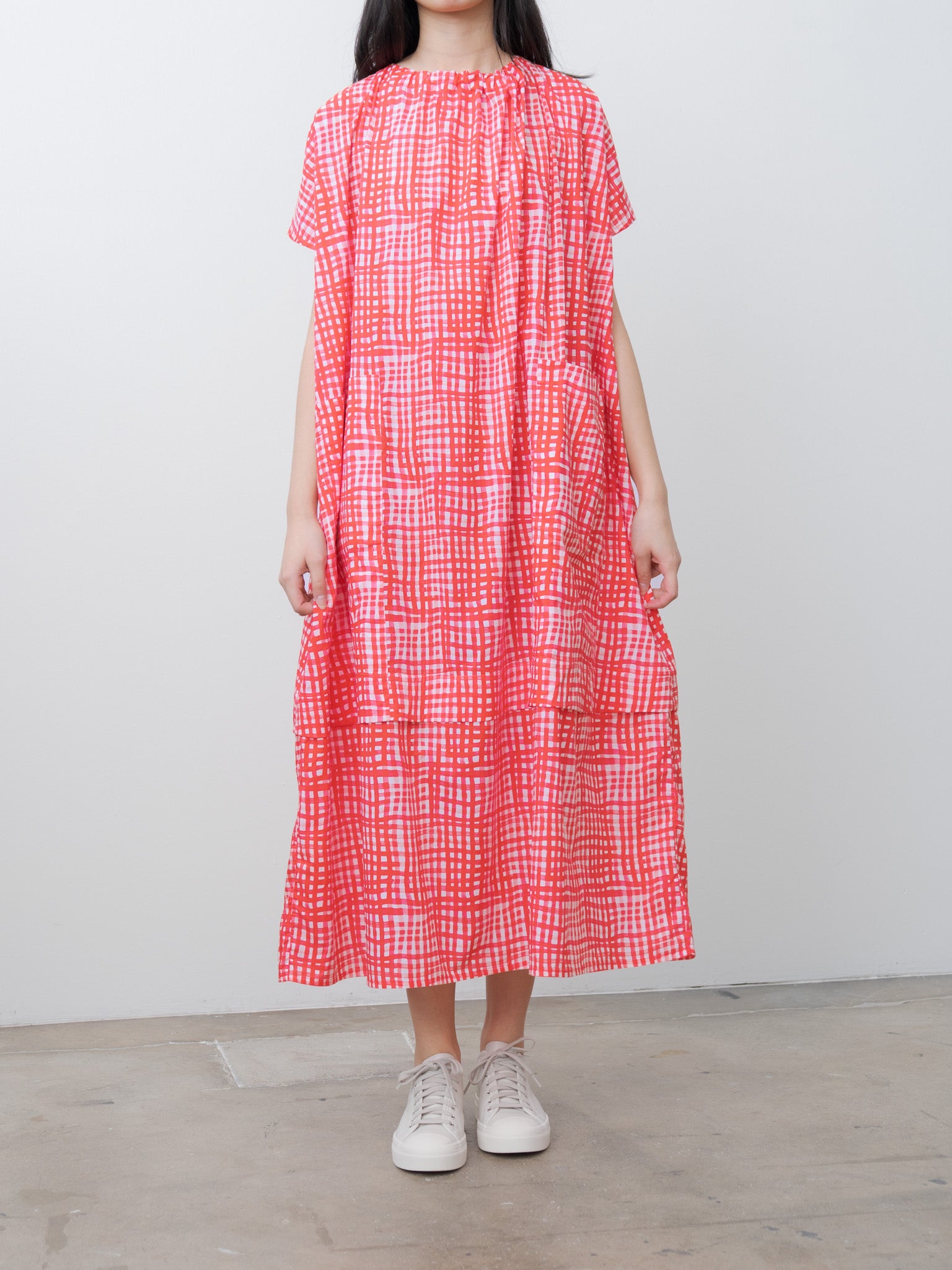 Namu Shop - Toogood The Poet Dress - Painted Check Jam