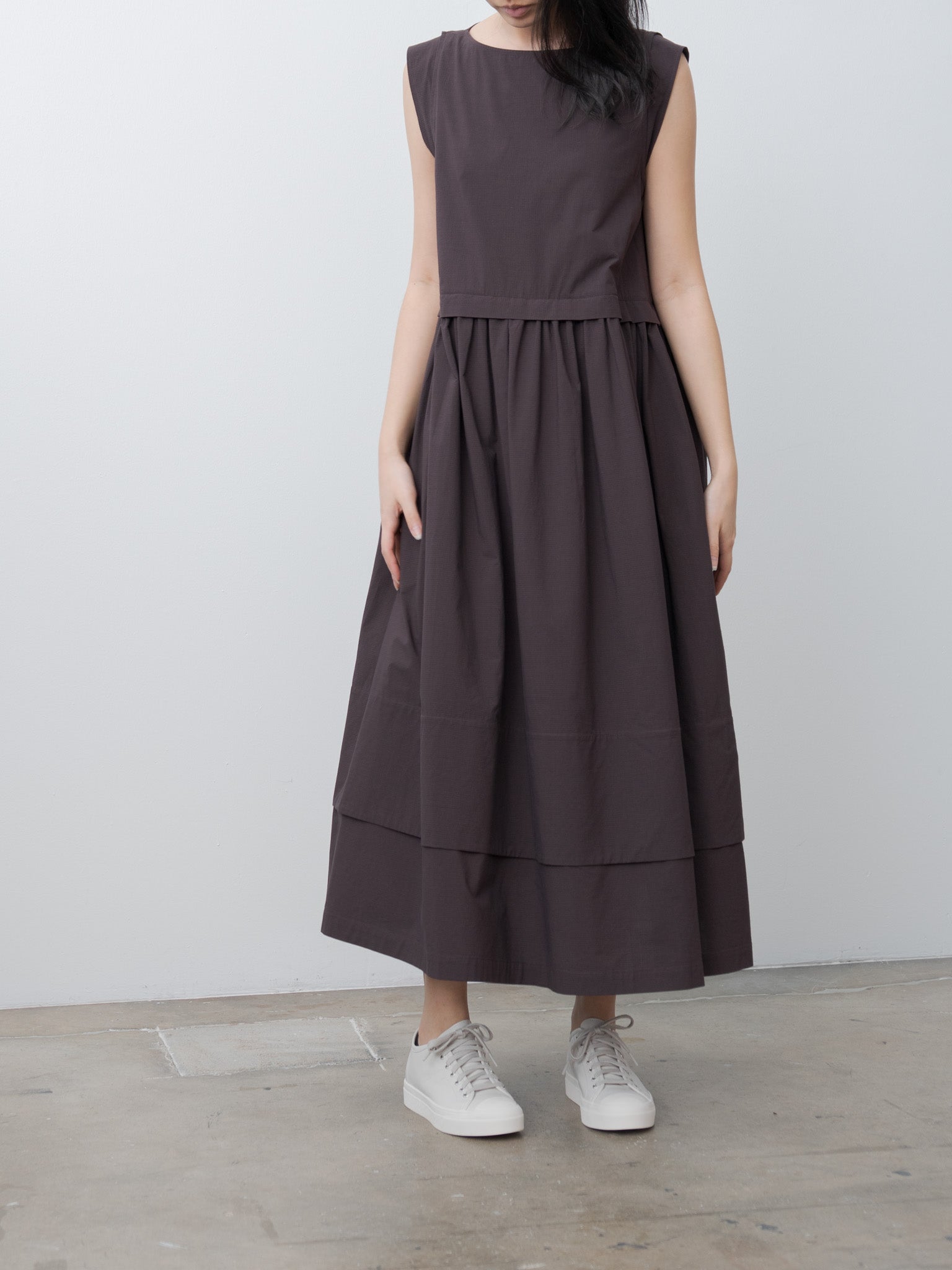 Namu Shop - Toogood The Potter Dress - Fine Ripstop Cotton Coffee