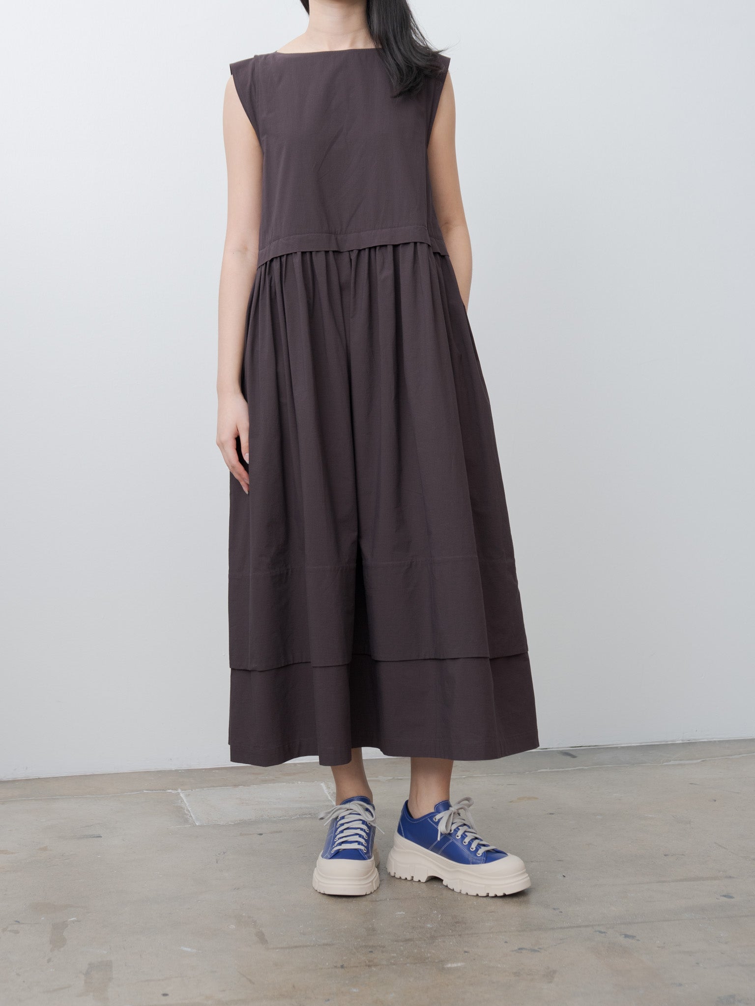 Namu Shop - Toogood The Potter Dress - Fine Ripstop Cotton Coffee