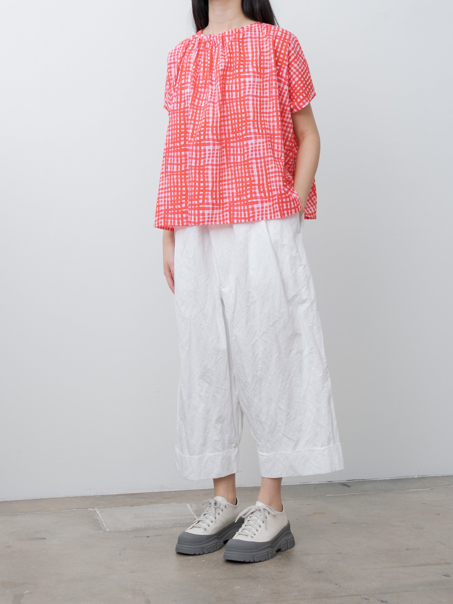 Namu Shop - Toogood The Baker Trouser - Crumpled Cotton Chalk