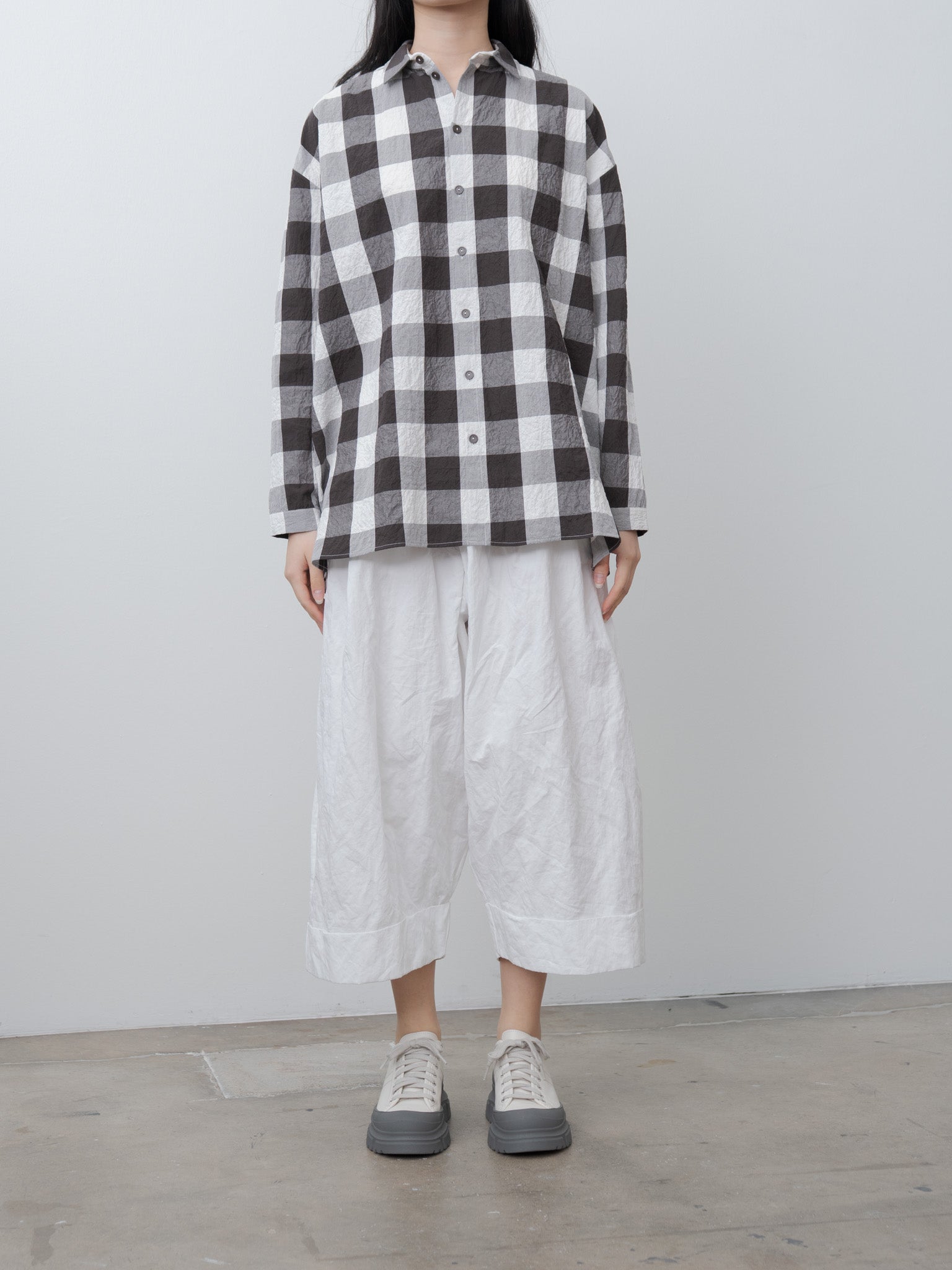 Namu Shop - Toogood The Baker Trouser - Crumpled Cotton Chalk