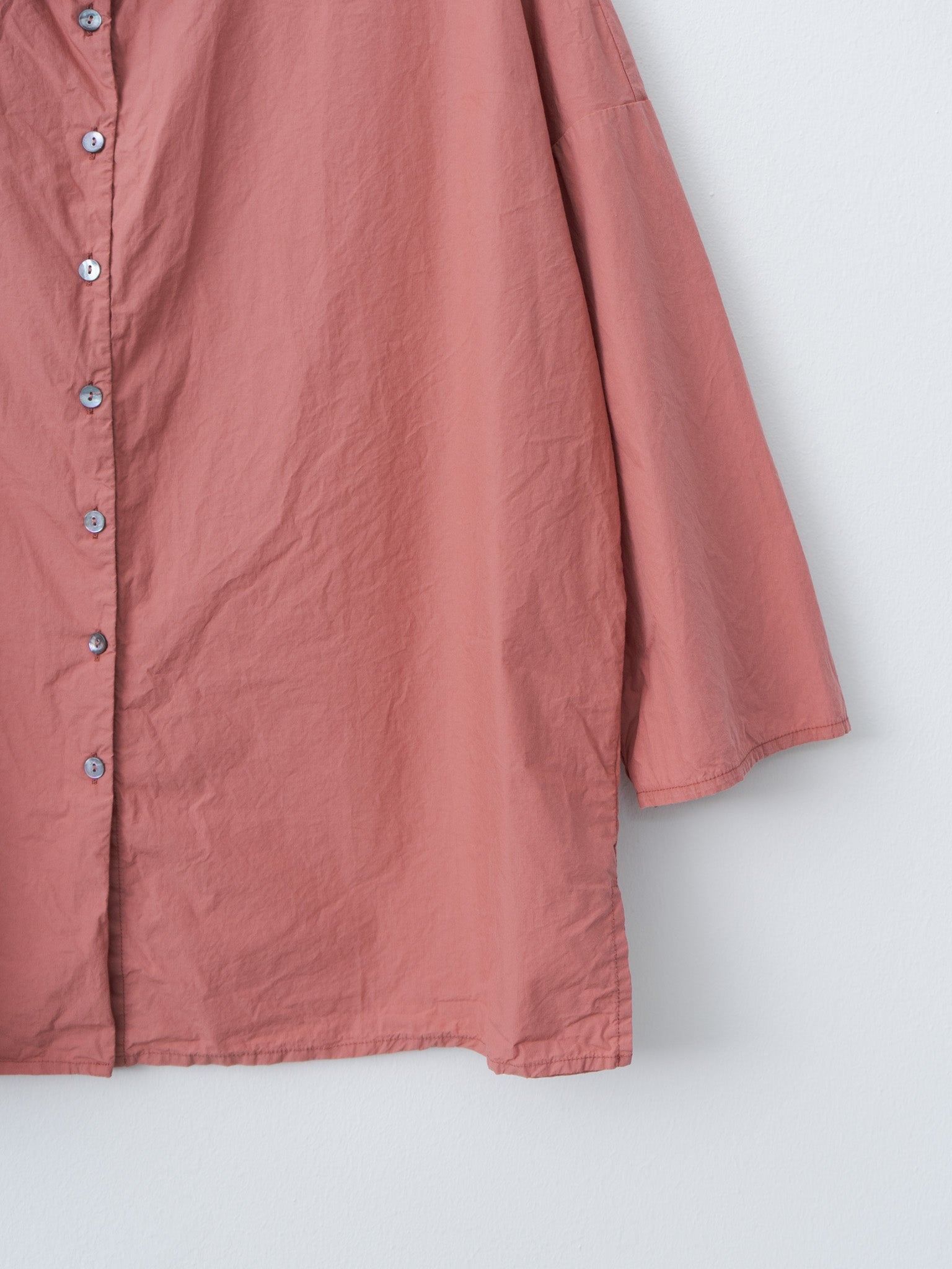 Namu Shop - Album di Famiglia Short Collar Shirt TC - Coral