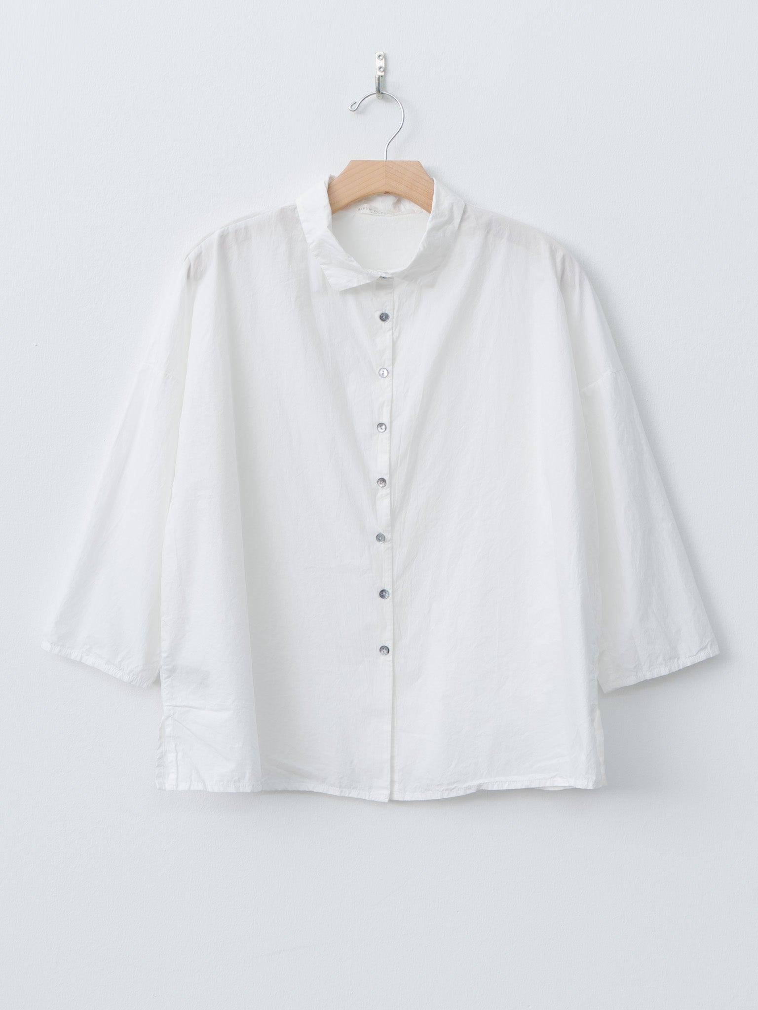 Namu Shop - Album di Famiglia Short Collar Shirt TC - Milk