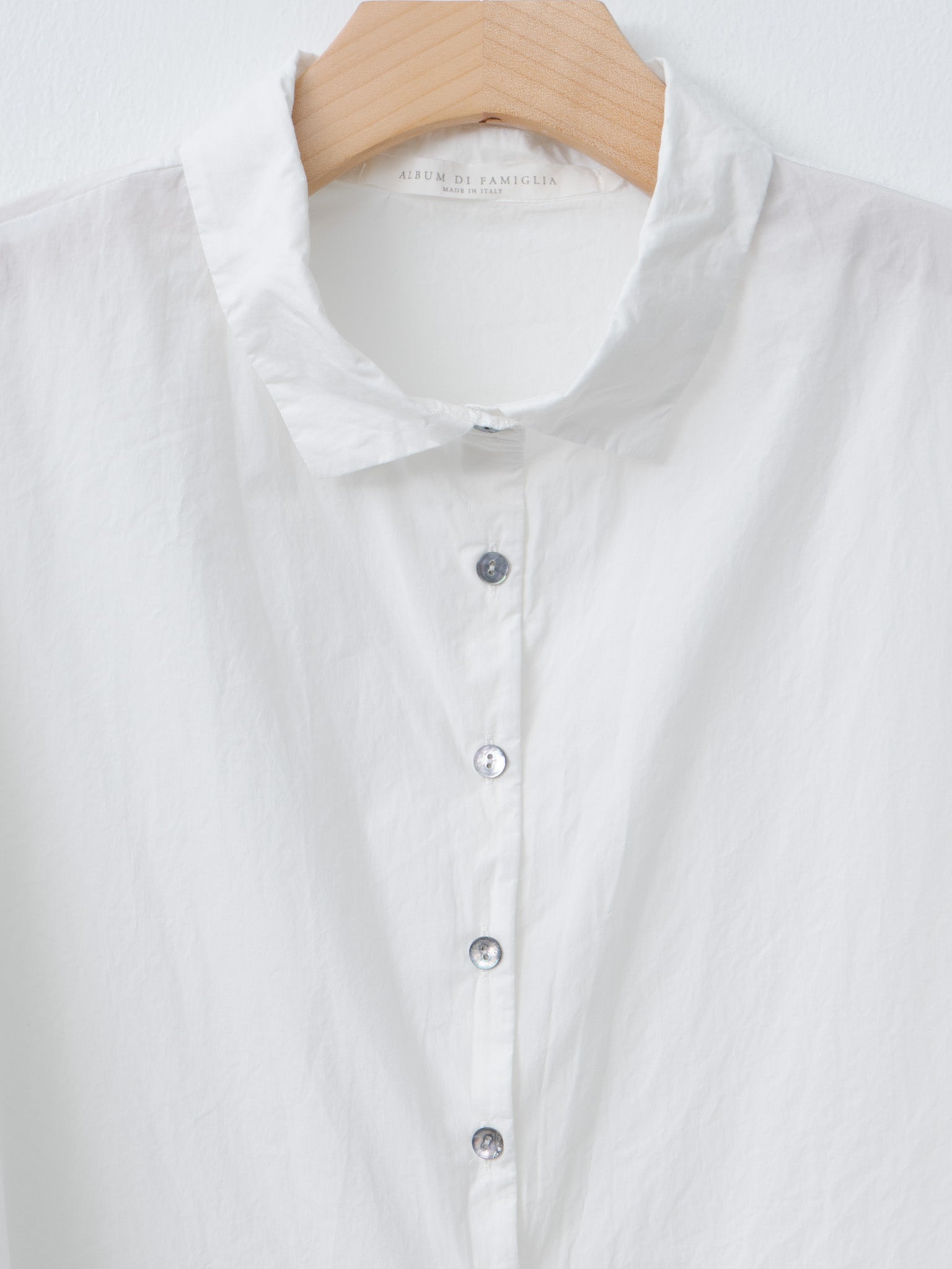 Namu Shop - Album di Famiglia Short Collar Shirt TC - Milk