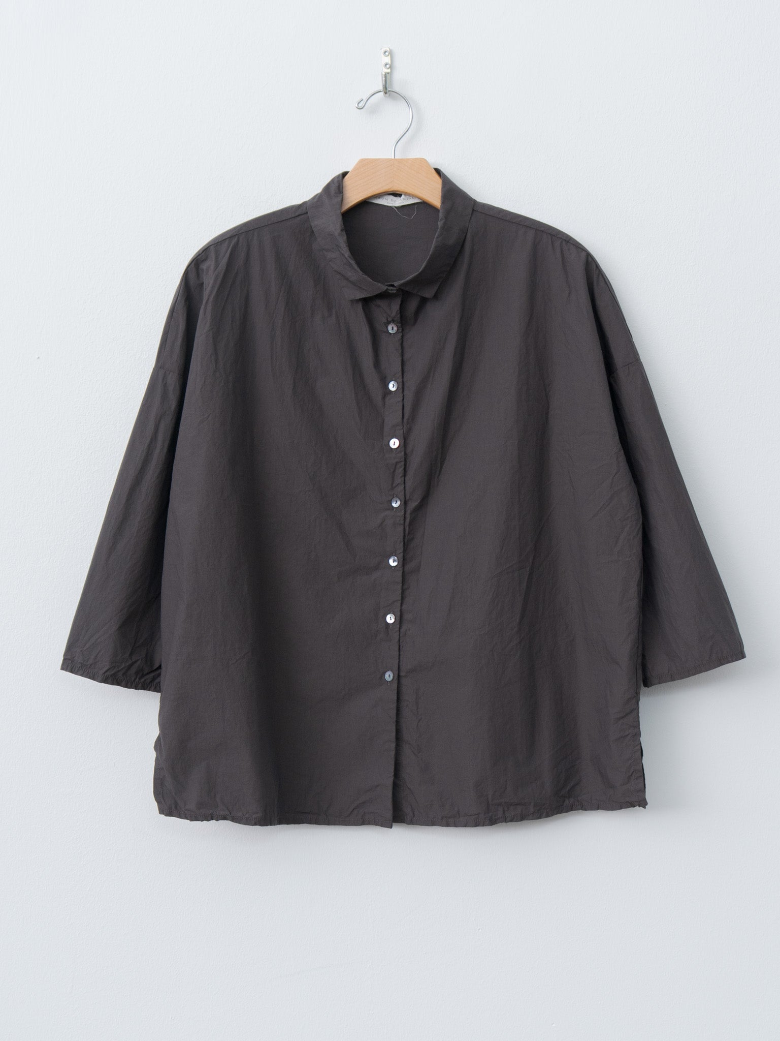 Namu Shop - Album di Famiglia Short Collar Shirt TC - Brown