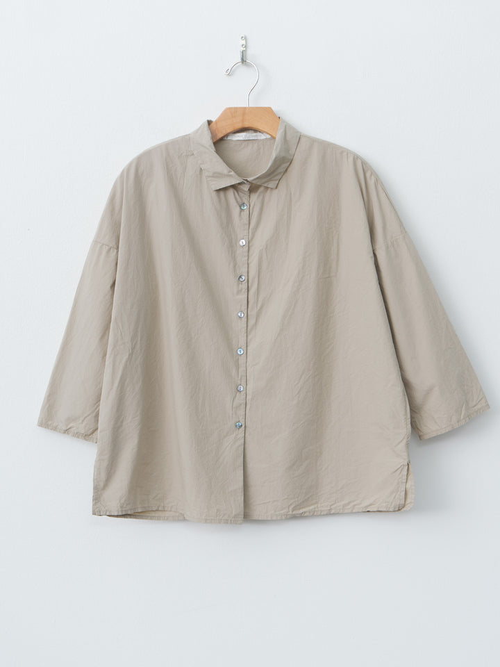 Namu Shop - Album di Famiglia Short Collar Shirt TC - Stone