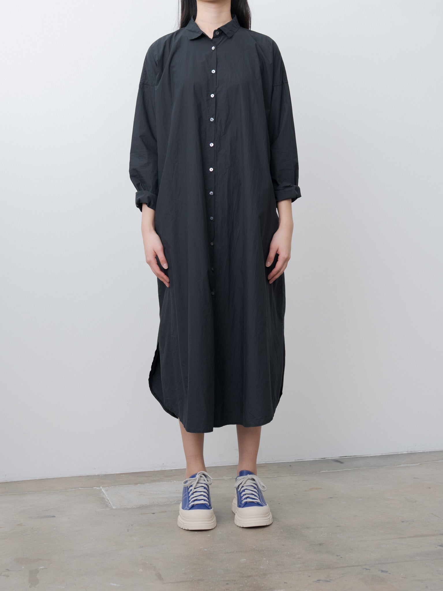 Namu Shop - Album di Famiglia Long Shirt Dress TC - Black