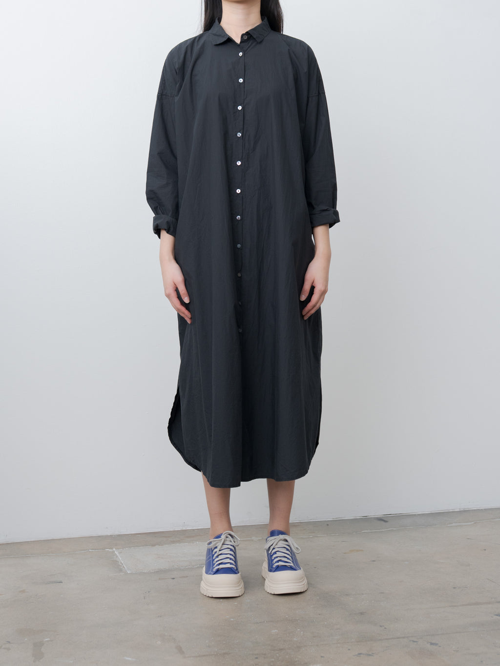 Namu Shop - Album di Famiglia Long Shirt Dress TC - Black