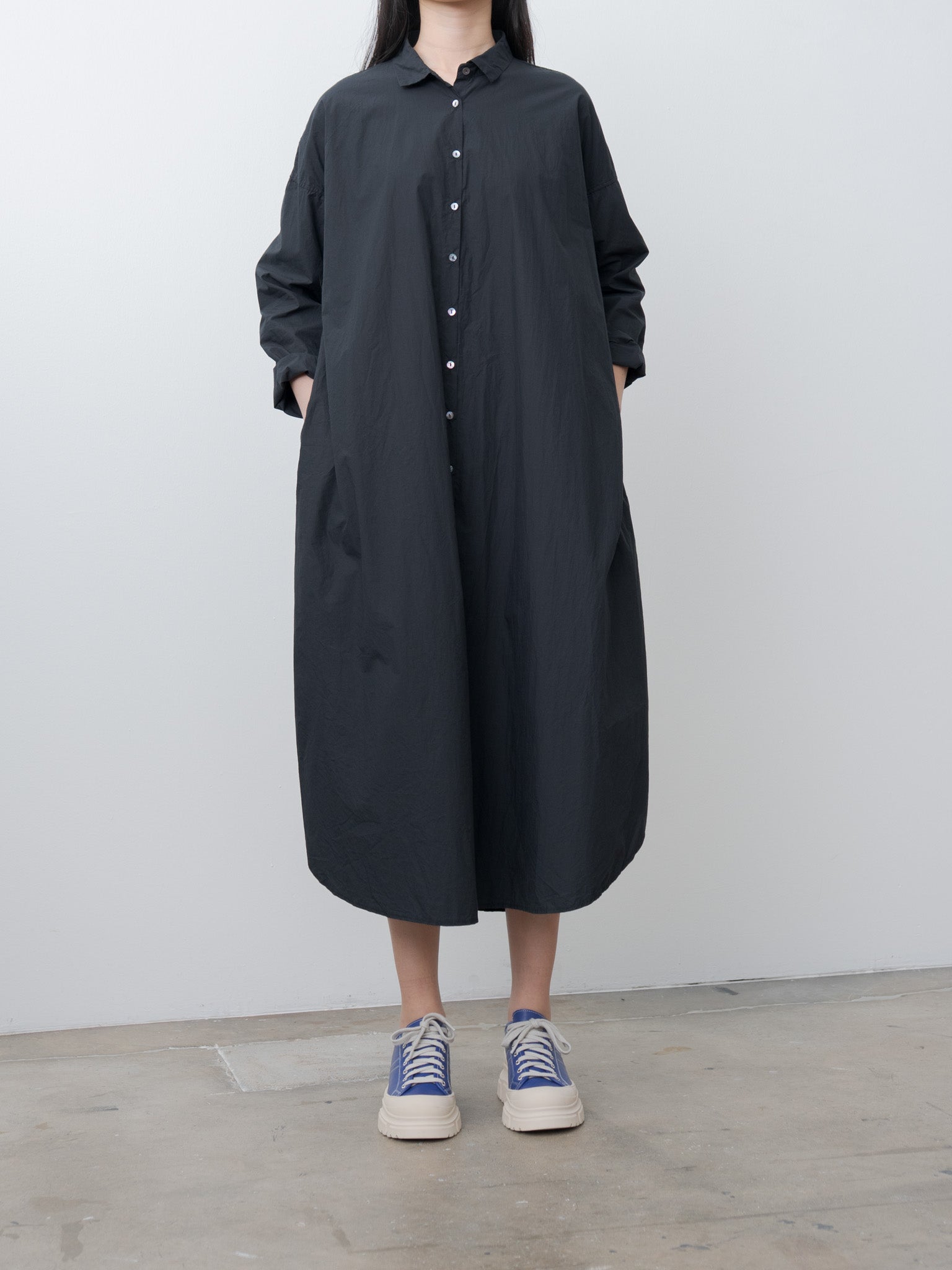 Namu Shop - Album di Famiglia Long Shirt Dress TC - Black