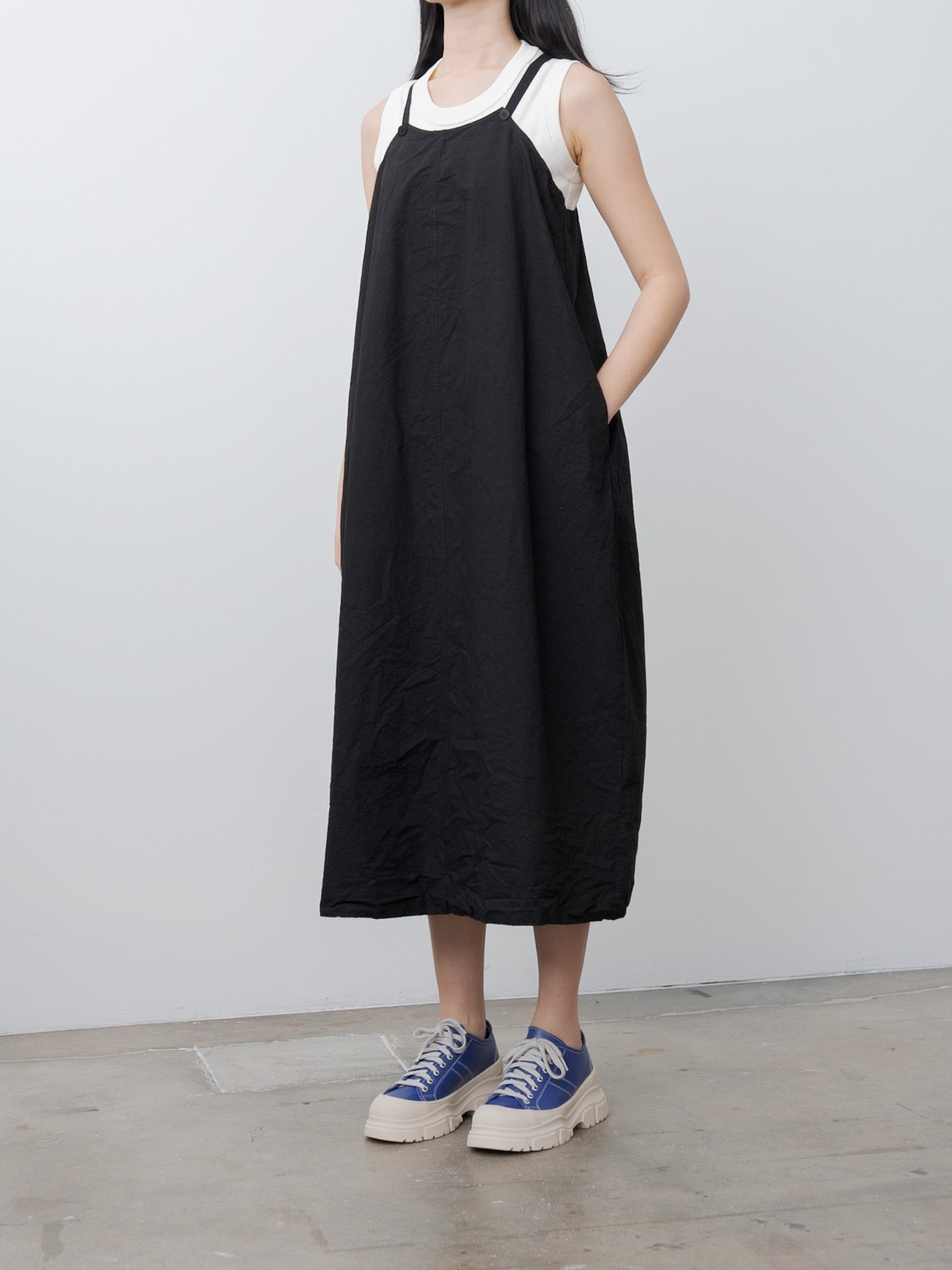 Namu Shop - Album di Famiglia Salopette Skirt CC - Black