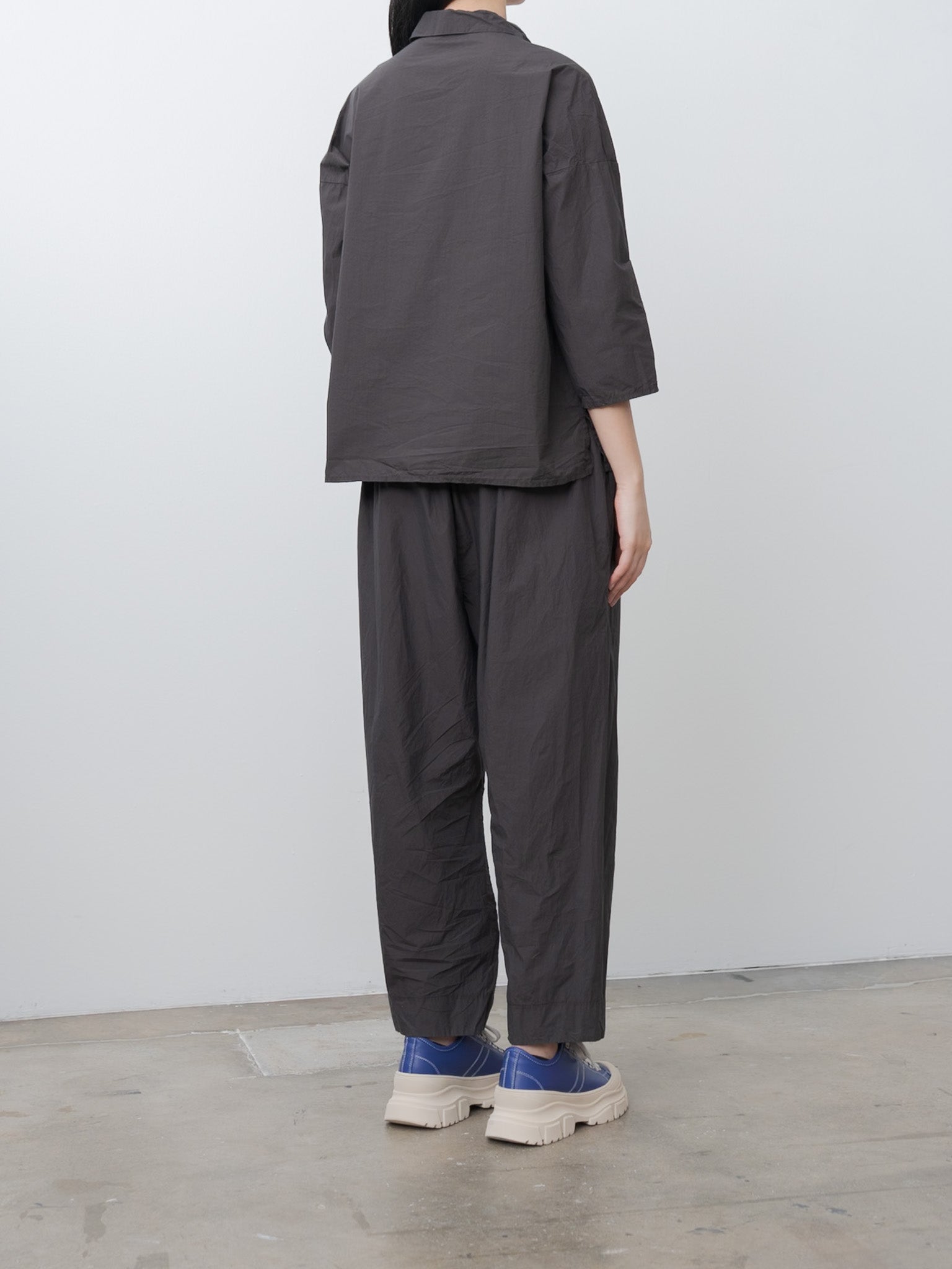 Namu Shop - Album di Famiglia Short Collar Shirt TC - Brown