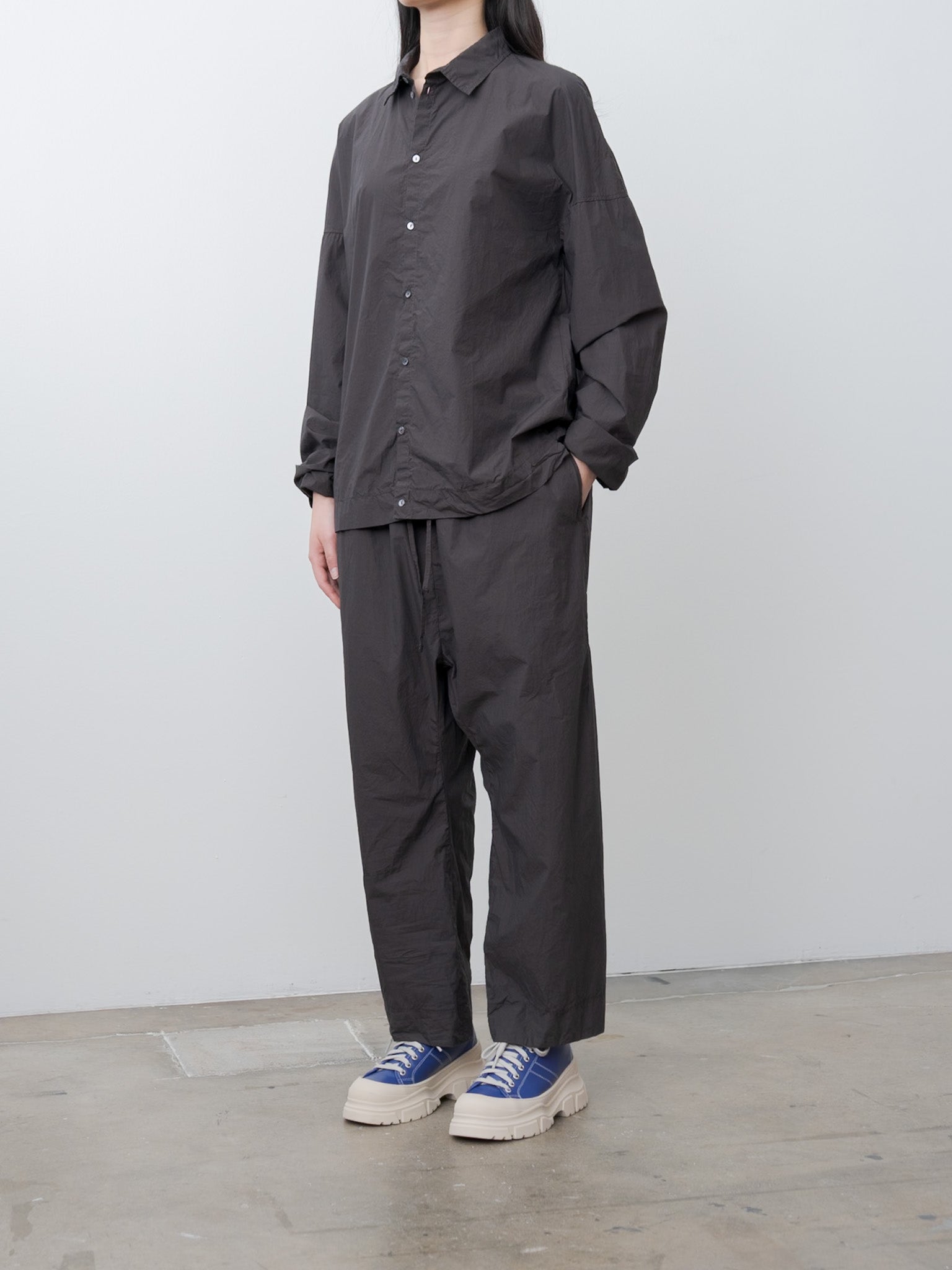 Namu Shop - Album di Famiglia Unisex Collar Shirt TC - Brown