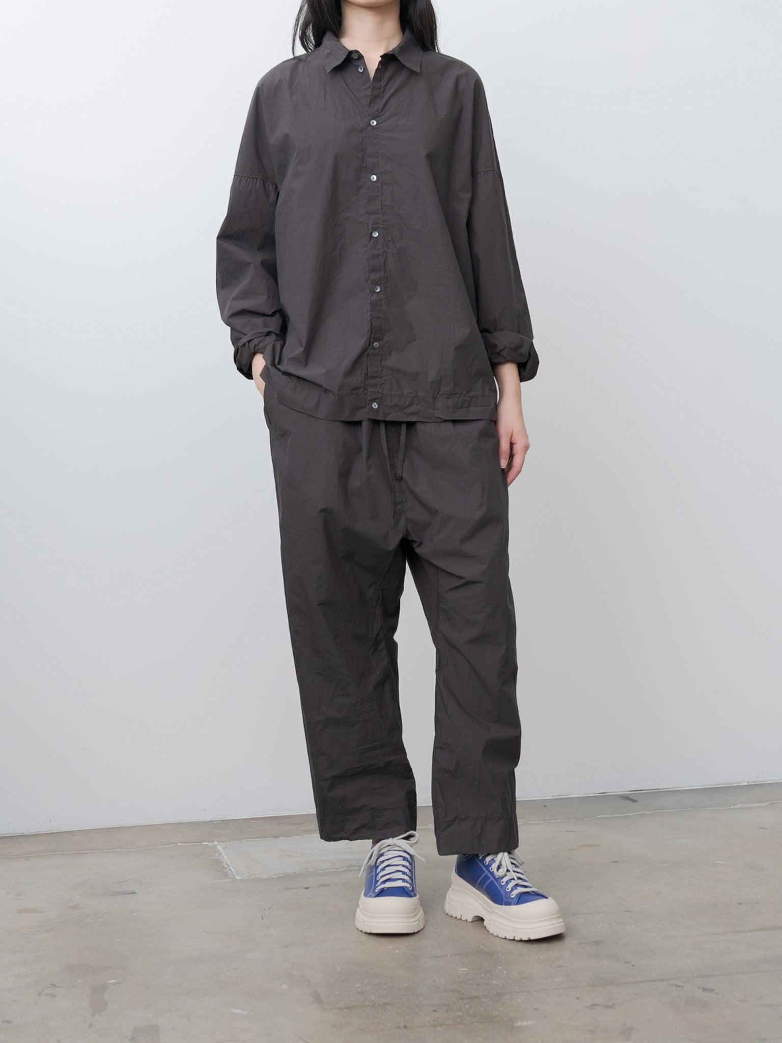 Namu Shop - Album di Famiglia Unisex Collar Shirt TC - Brown