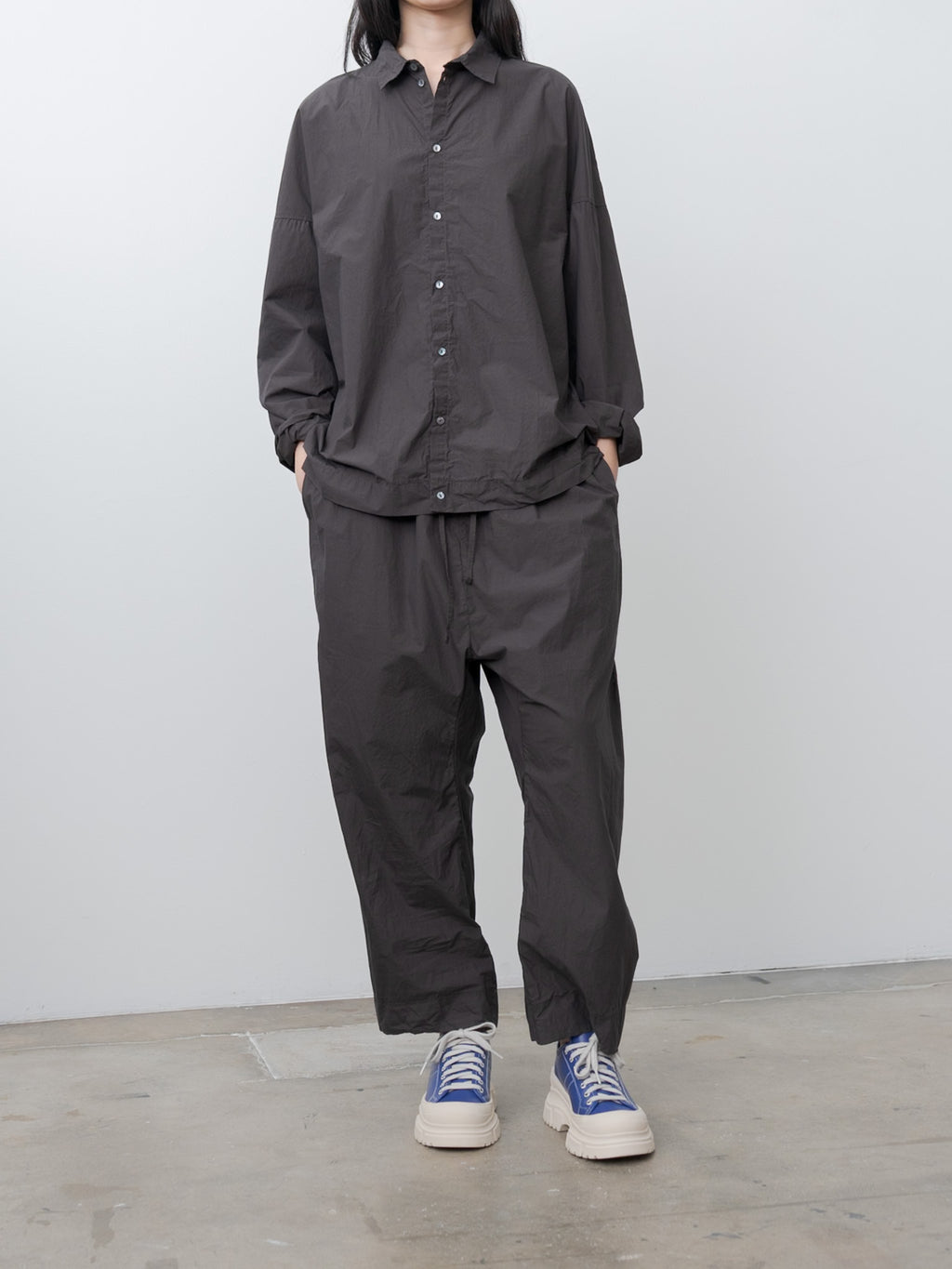 Namu Shop - Album di Famiglia Unisex Collar Shirt TC - Brown