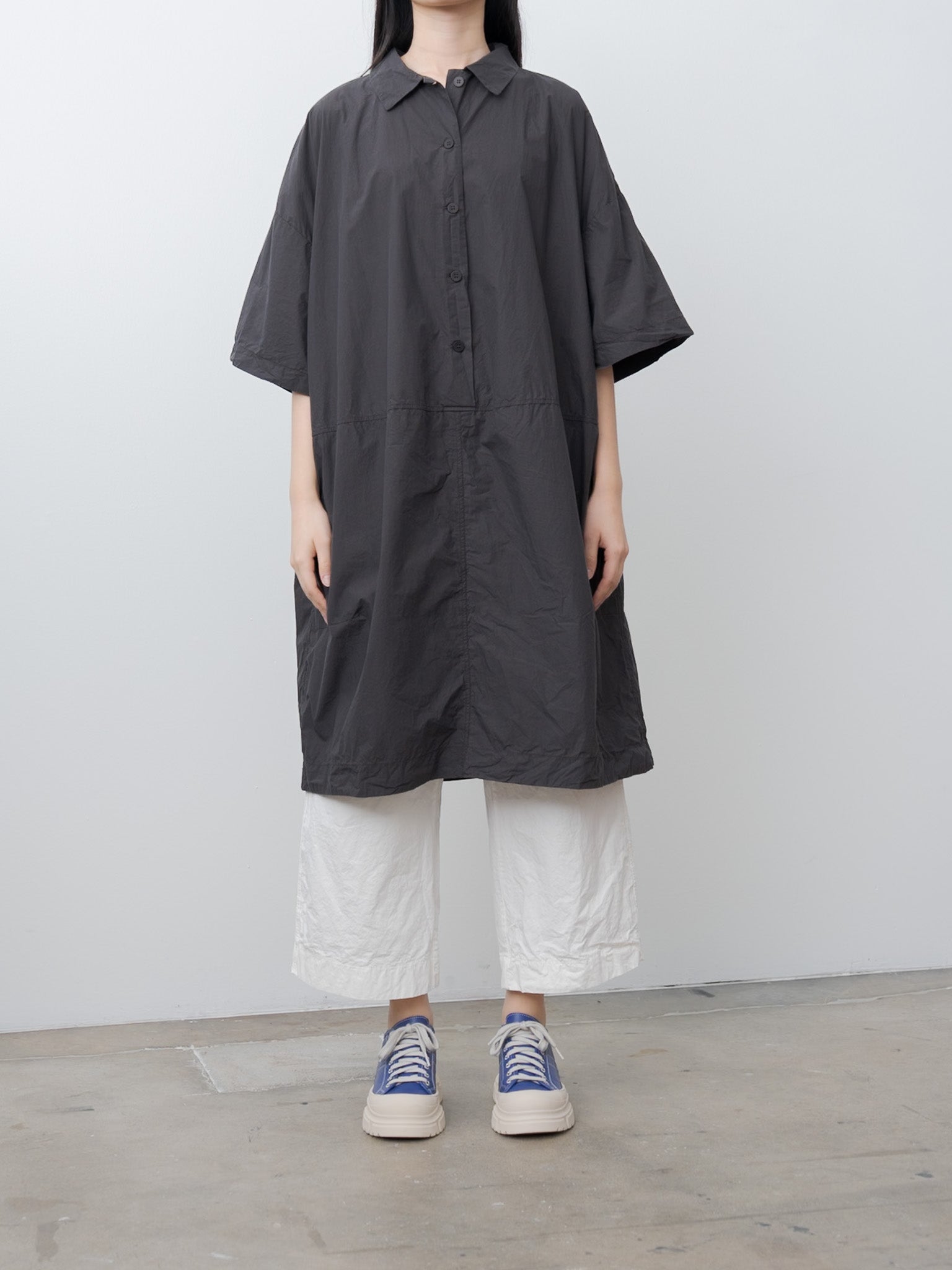 Namu Shop - Album di Famiglia Collar Dress TC - Brown