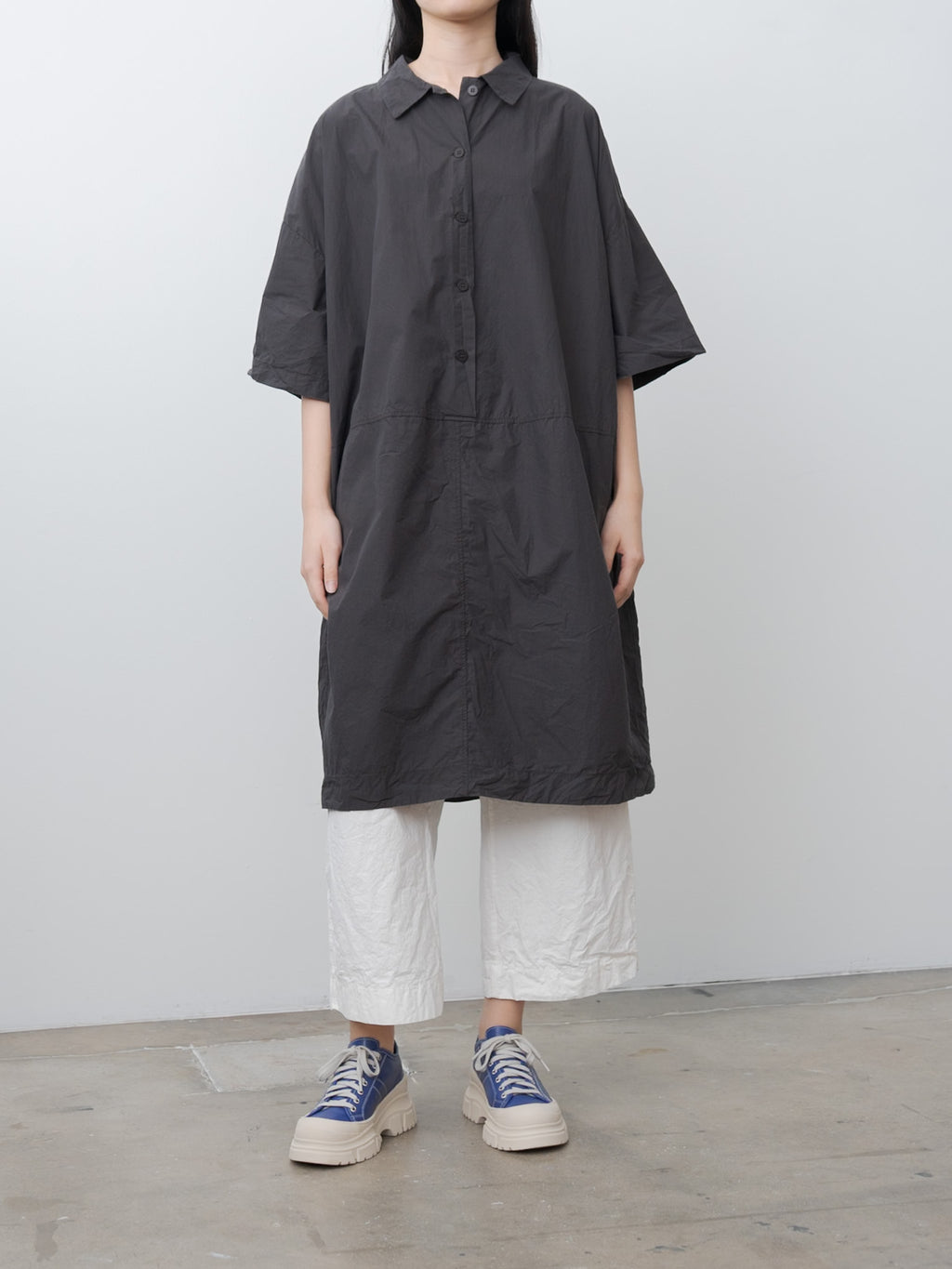 Namu Shop - Album di Famiglia Collar Dress TC - Brown
