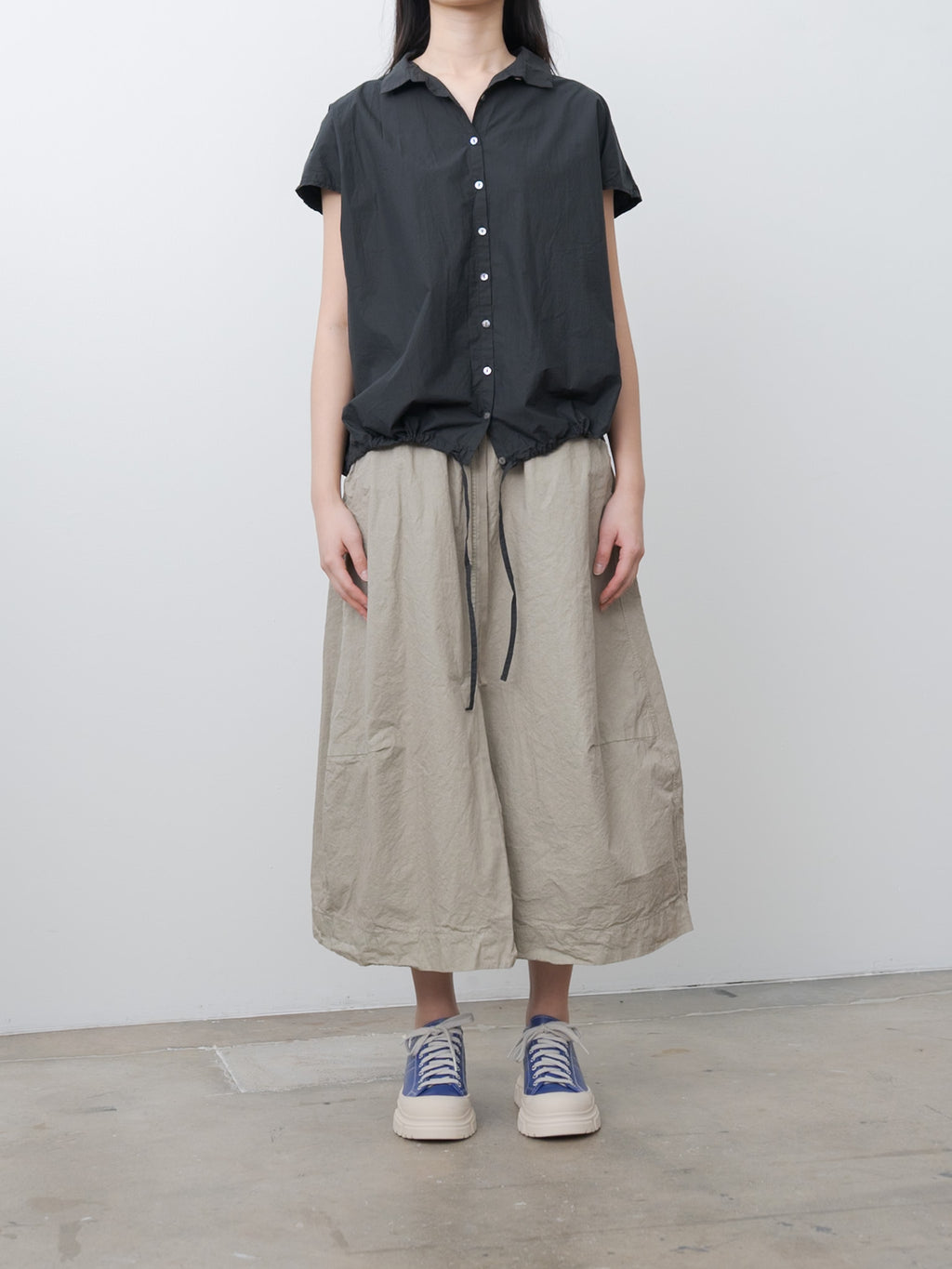 Namu Shop - Album di Famiglia Short Sleeveless Shirt TC - Black