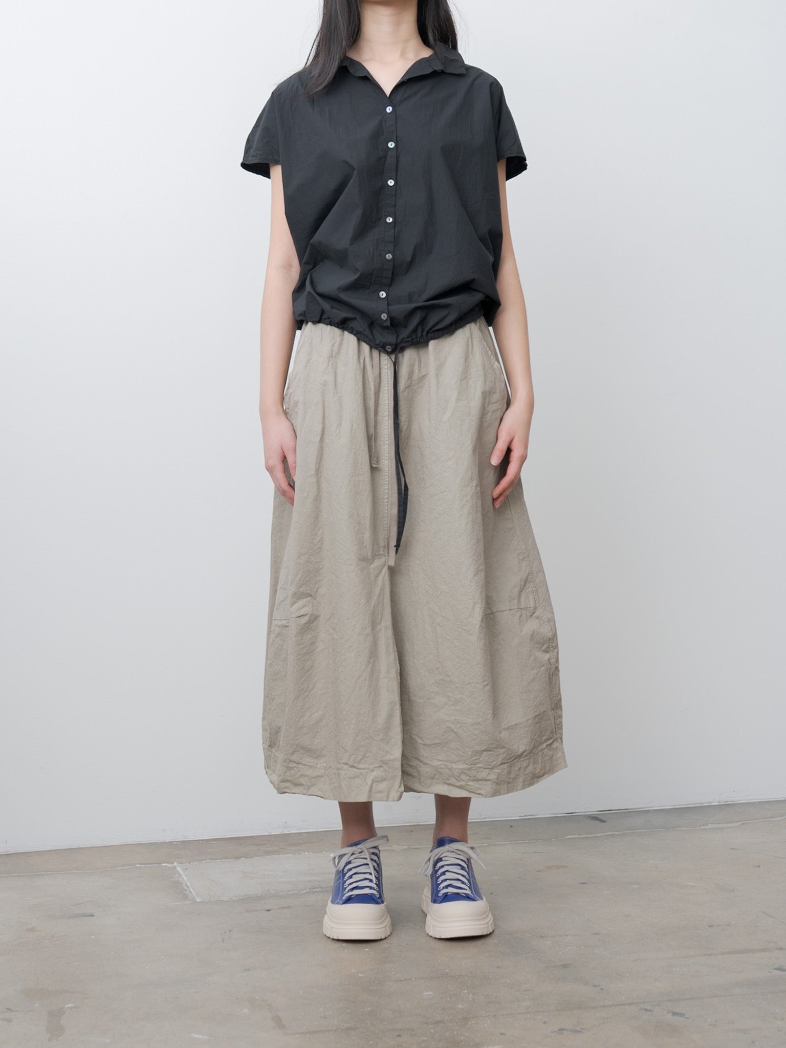 Namu Shop - Album di Famiglia Short Sleeveless Shirt TC - Black