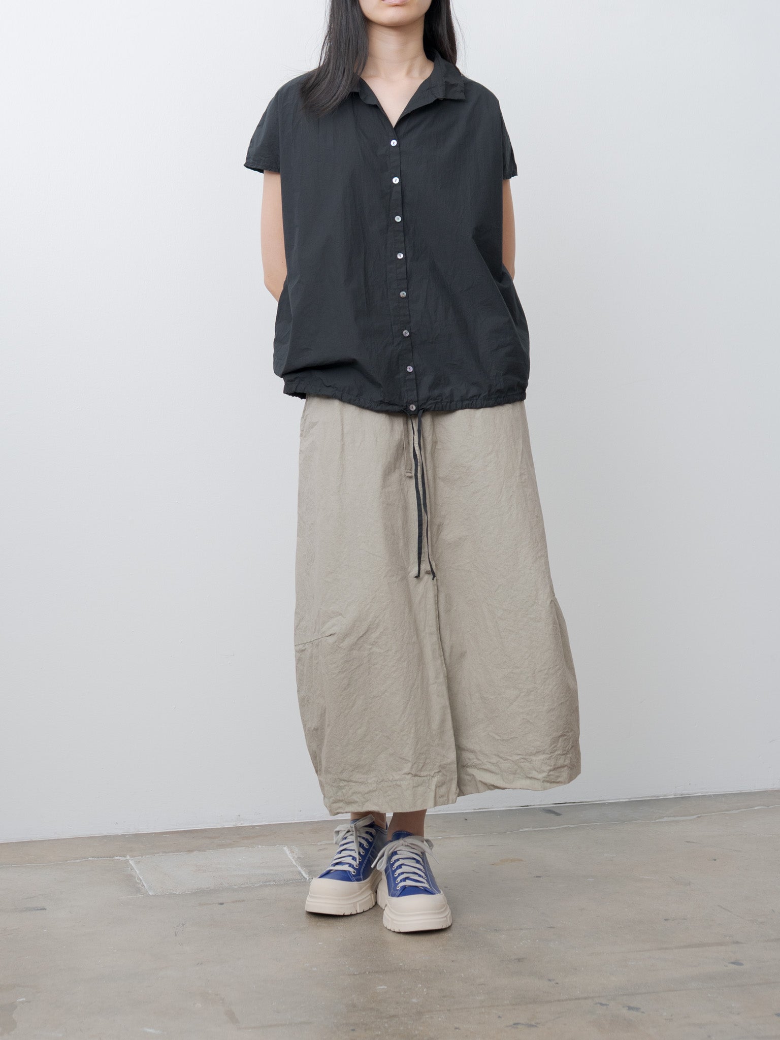 Namu Shop - Album di Famiglia Short Sleeveless Shirt TC - Black