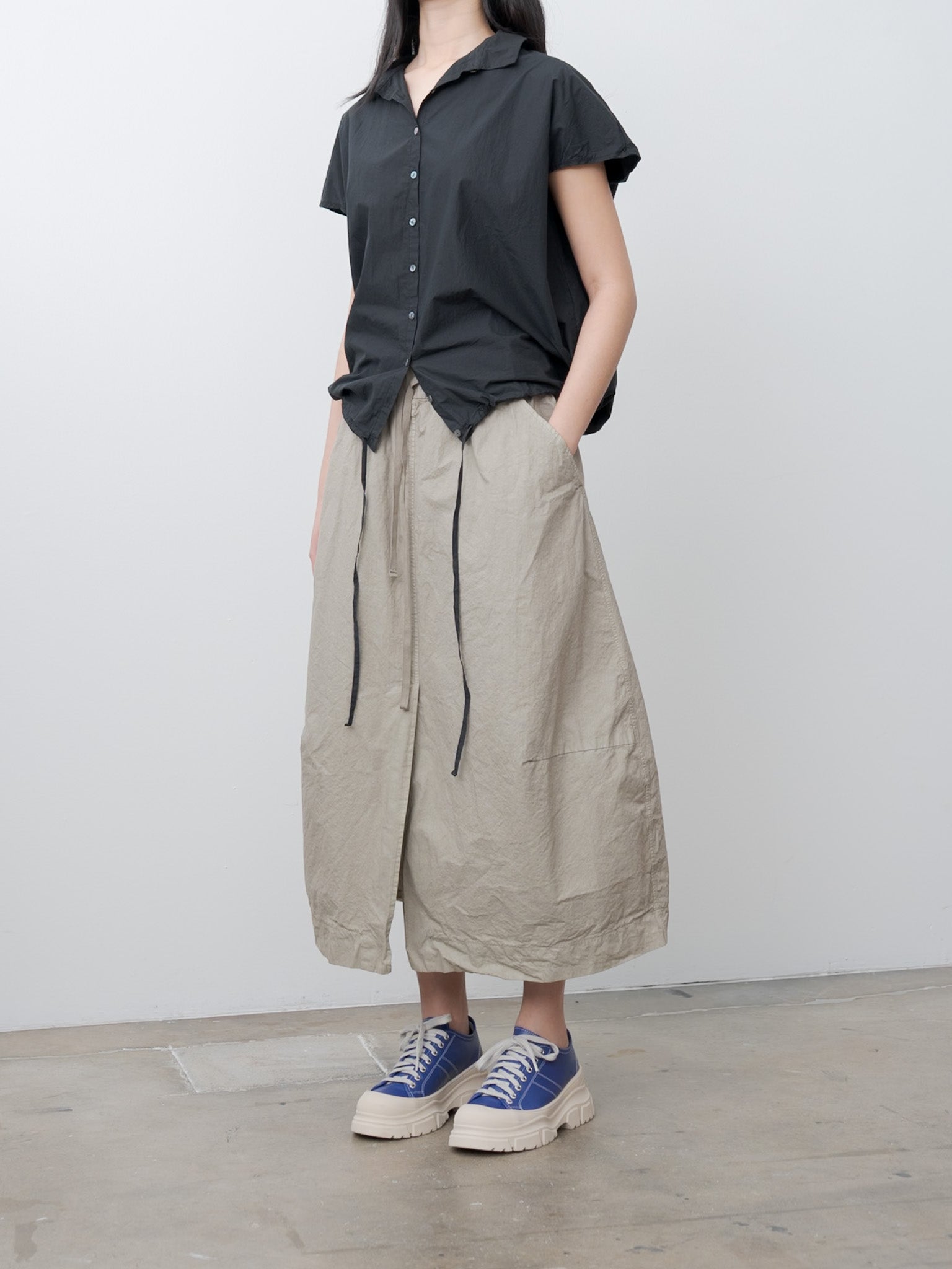 Namu Shop - Album di Famiglia Short Sleeveless Shirt TC - Black