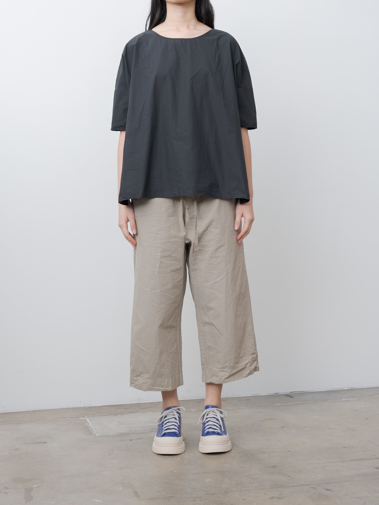 Namu Shop - Album di Famiglia Wide & Short Trousers CC - Stone