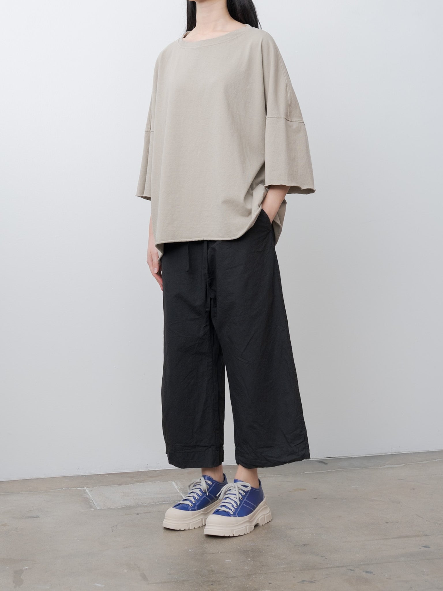 Namu Shop - Album di Famiglia Wide & Short Trousers CC - Black