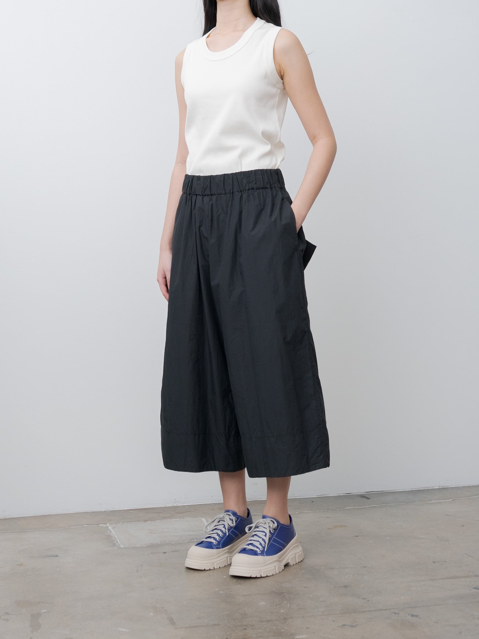 Namu Shop - Album di Famiglia Wide Trousers TC - Black