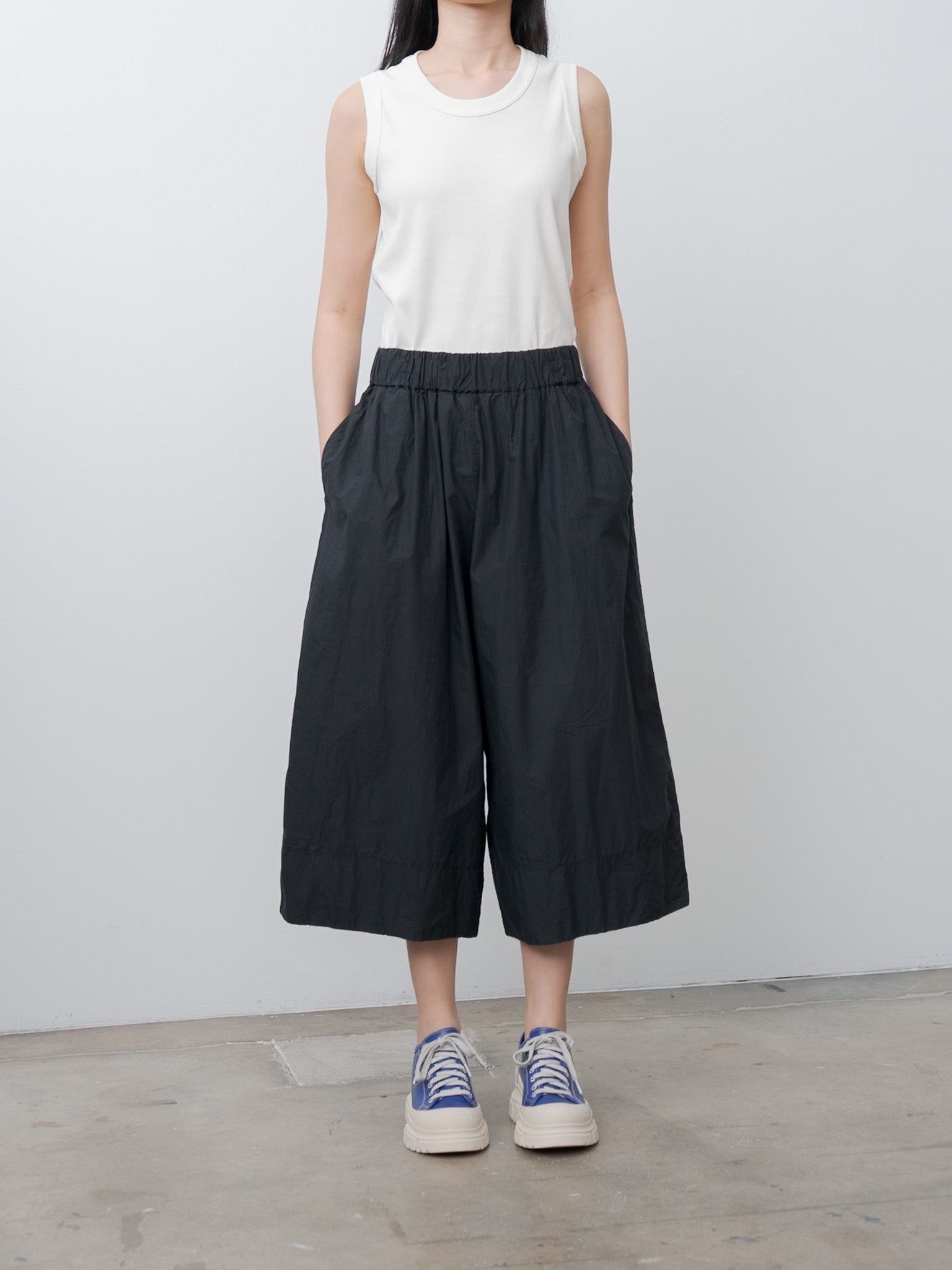 Namu Shop - Album di Famiglia Wide Trousers TC - Black