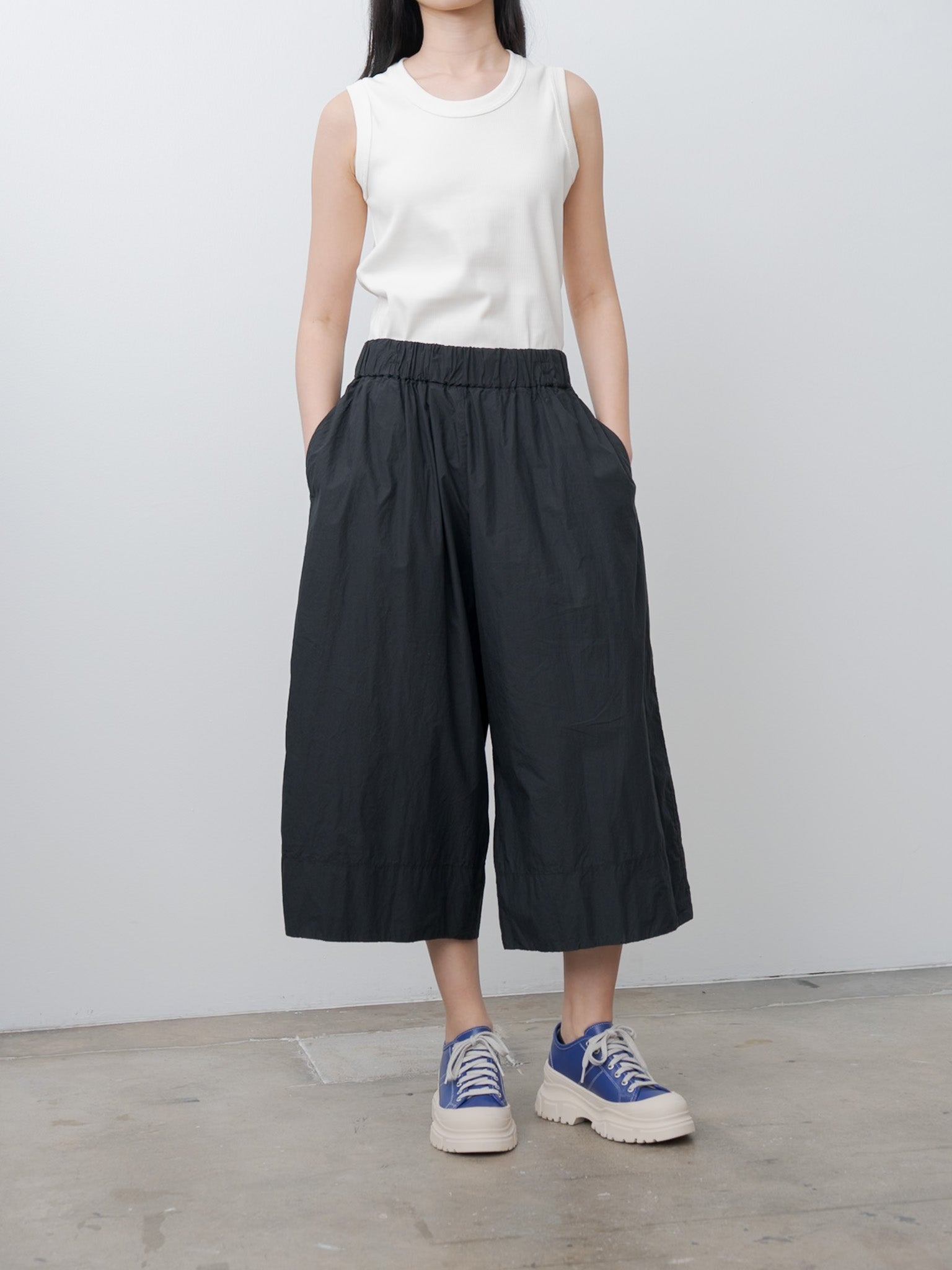 Namu Shop - Album di Famiglia Wide Trousers TC - Black