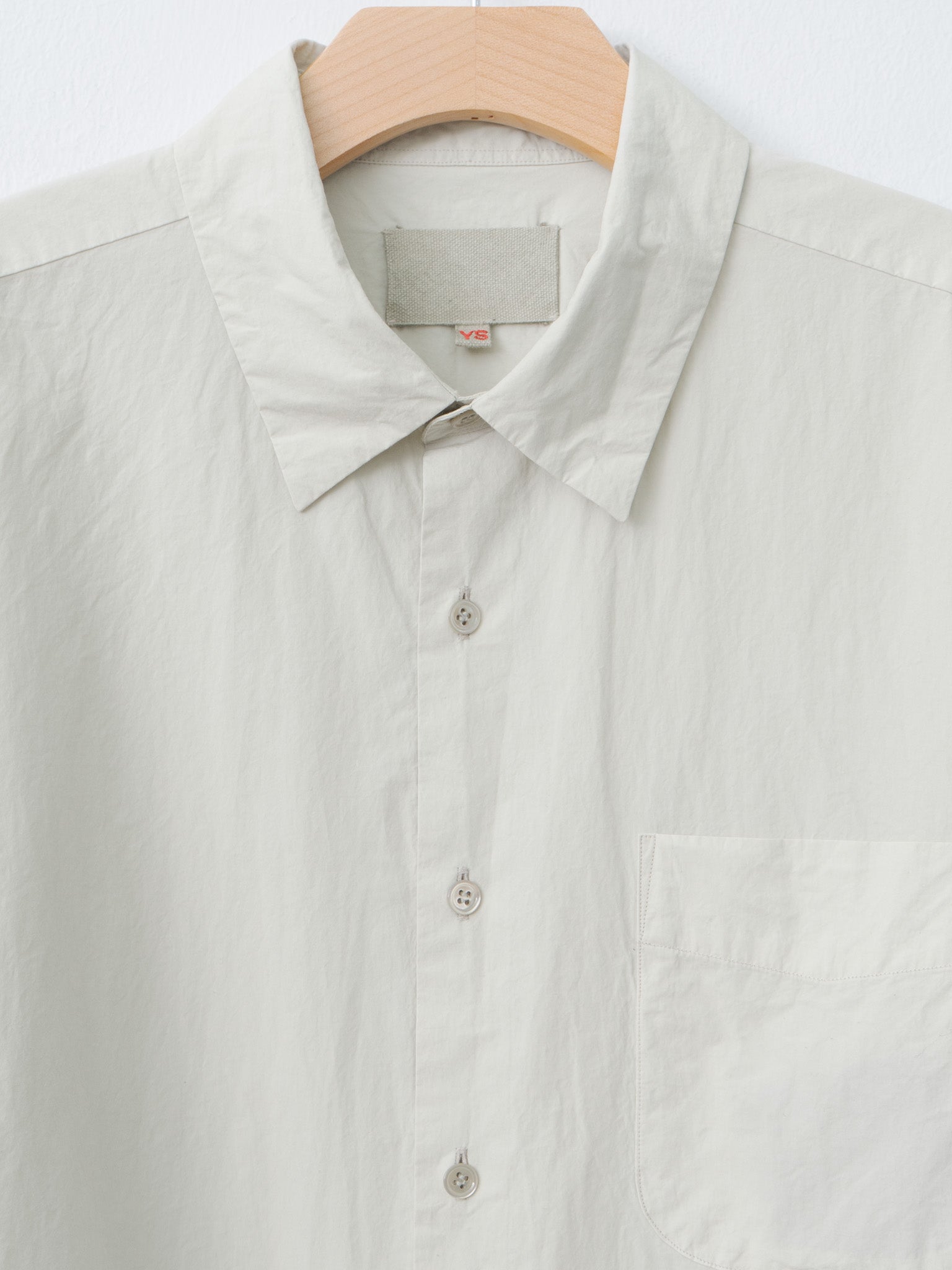 Namu Shop - Yoko Sakamoto Natural Dyed Regular Collar Shirt - Black Rice
