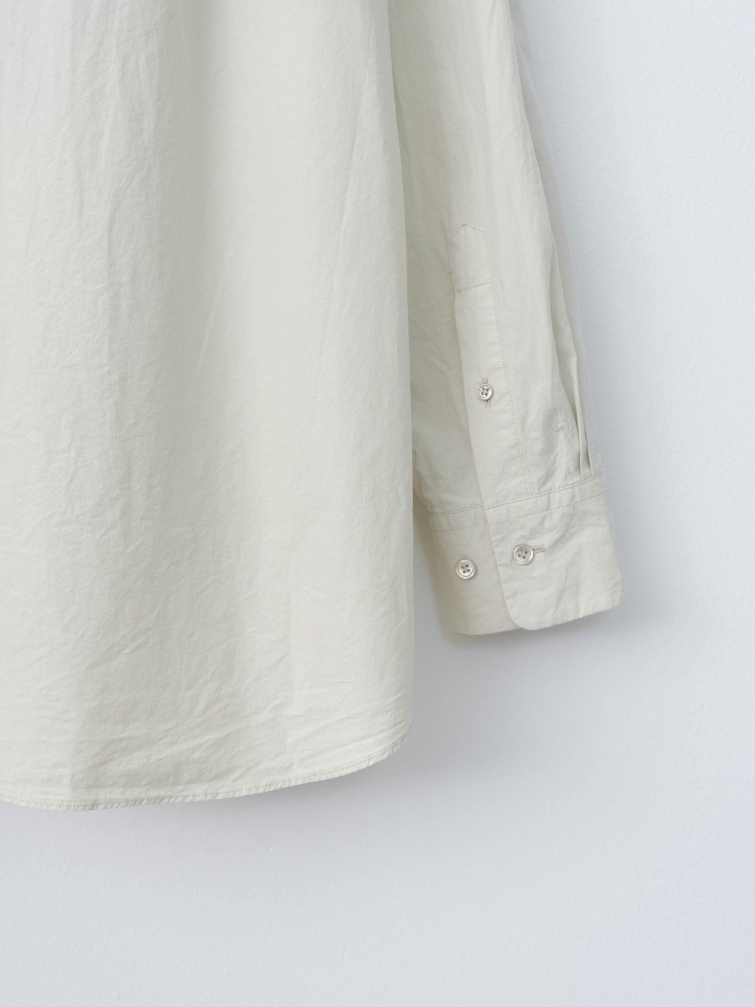 Namu Shop - Yoko Sakamoto Natural Dyed Regular Collar Shirt - Black Rice