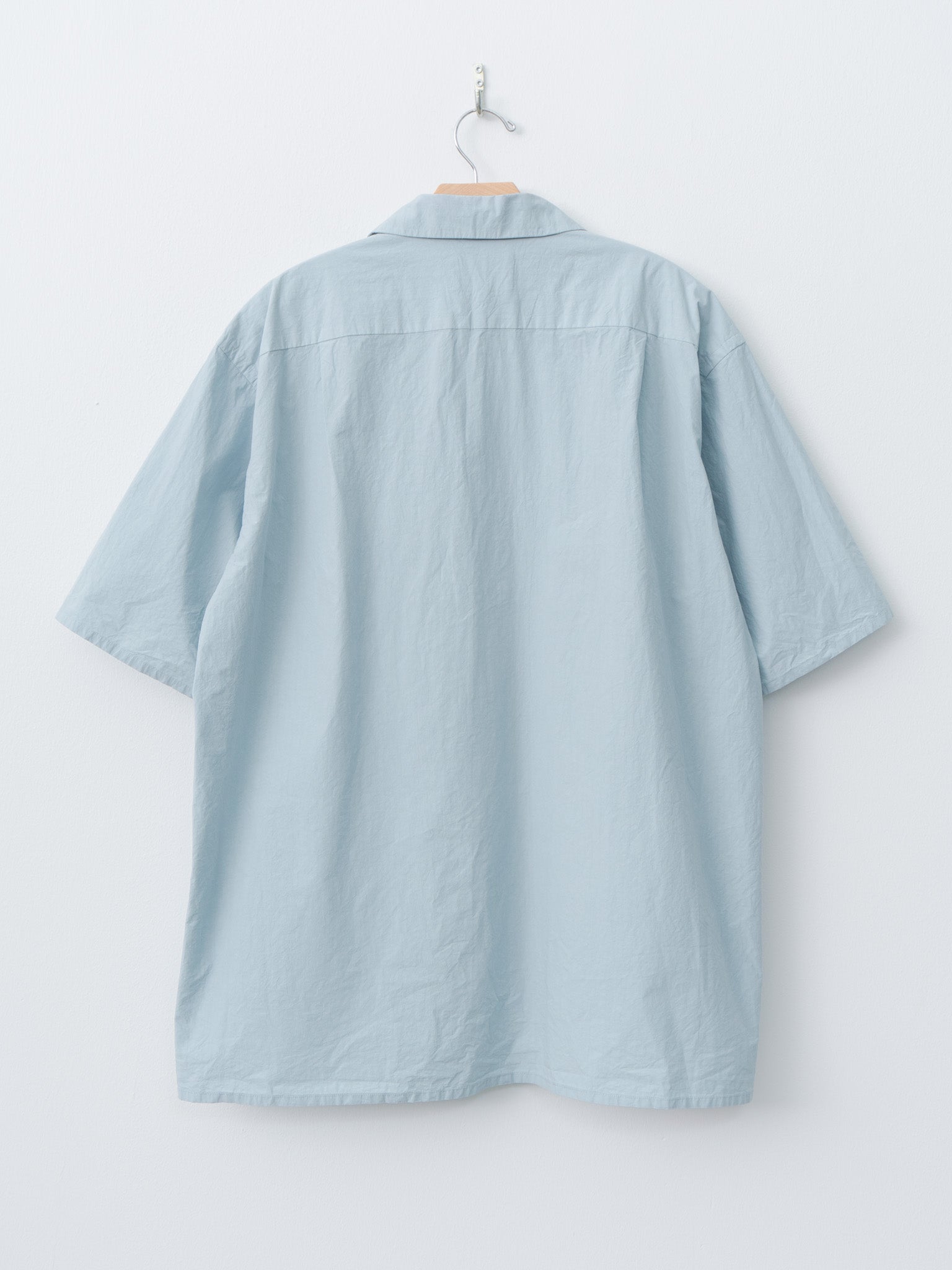 Namu Shop - Yoko Sakamoto Open Collar Shirt - Sky Blue