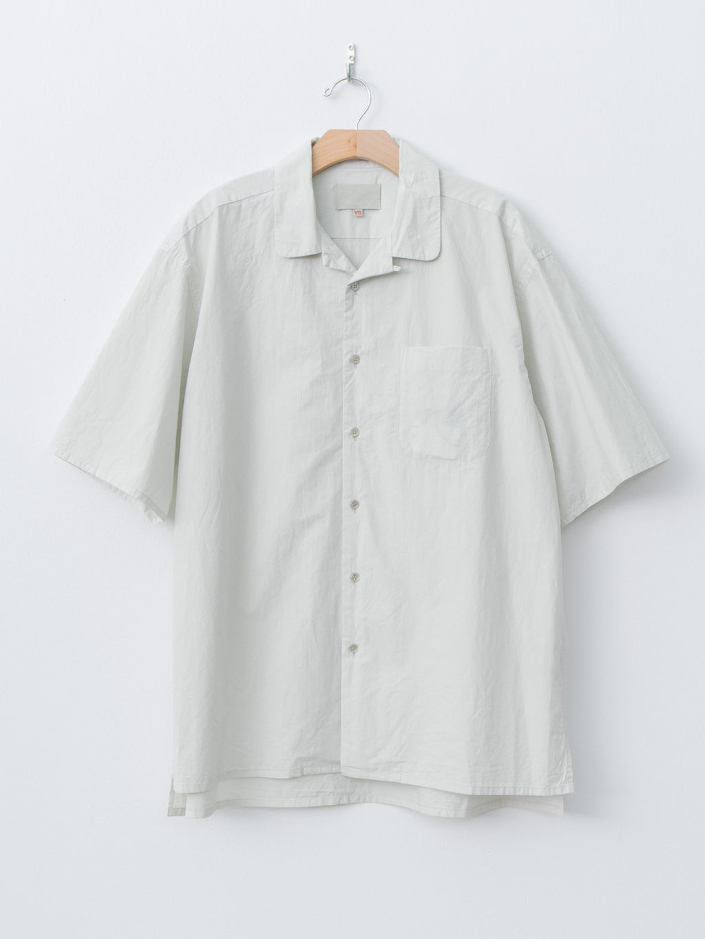Namu Shop - Yoko Sakamoto Open Collar Shirt - Black Rice