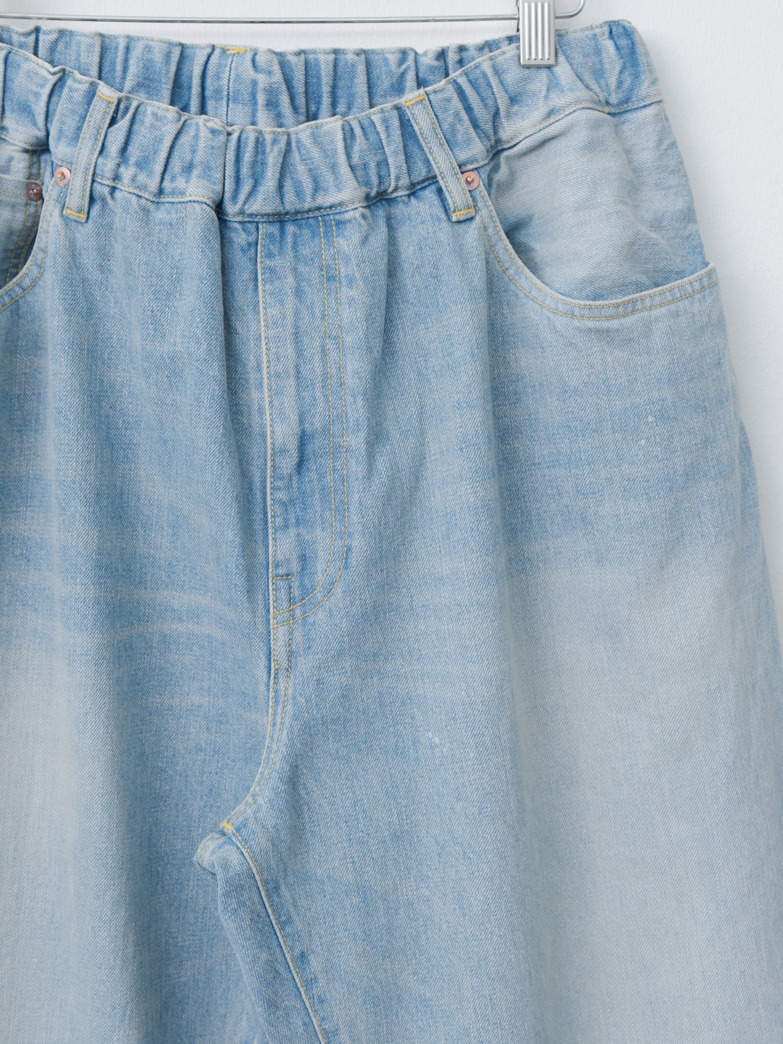Namu Shop - Yoko Sakamoto 5 Pocket Easy Pants - Light Indigo