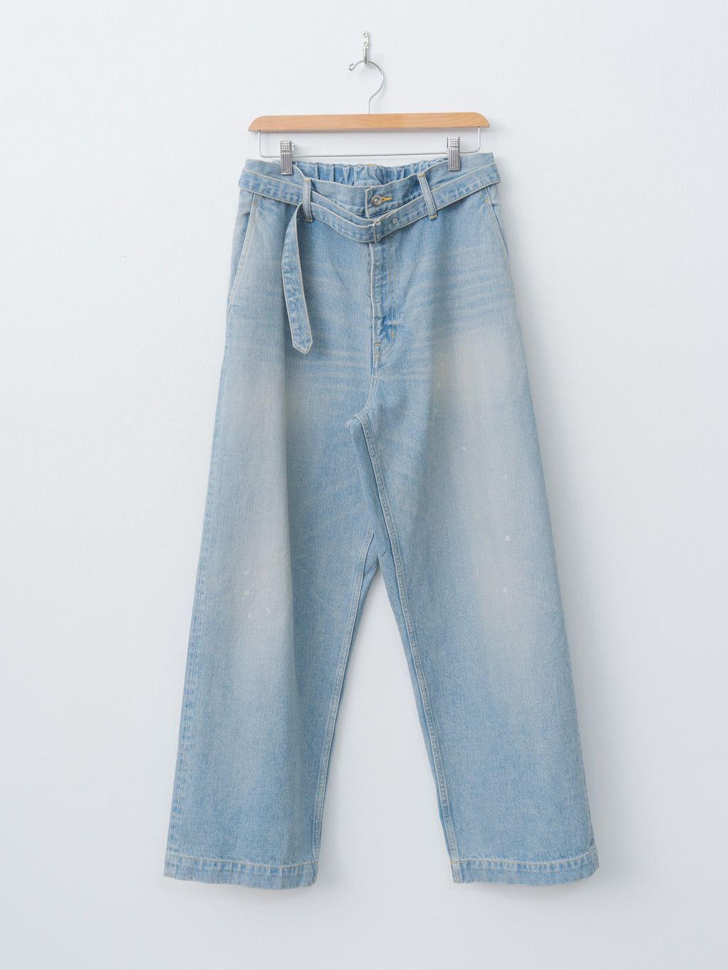 Namu Shop - Yoko Sakamoto Belted Trousers - Light Indigo