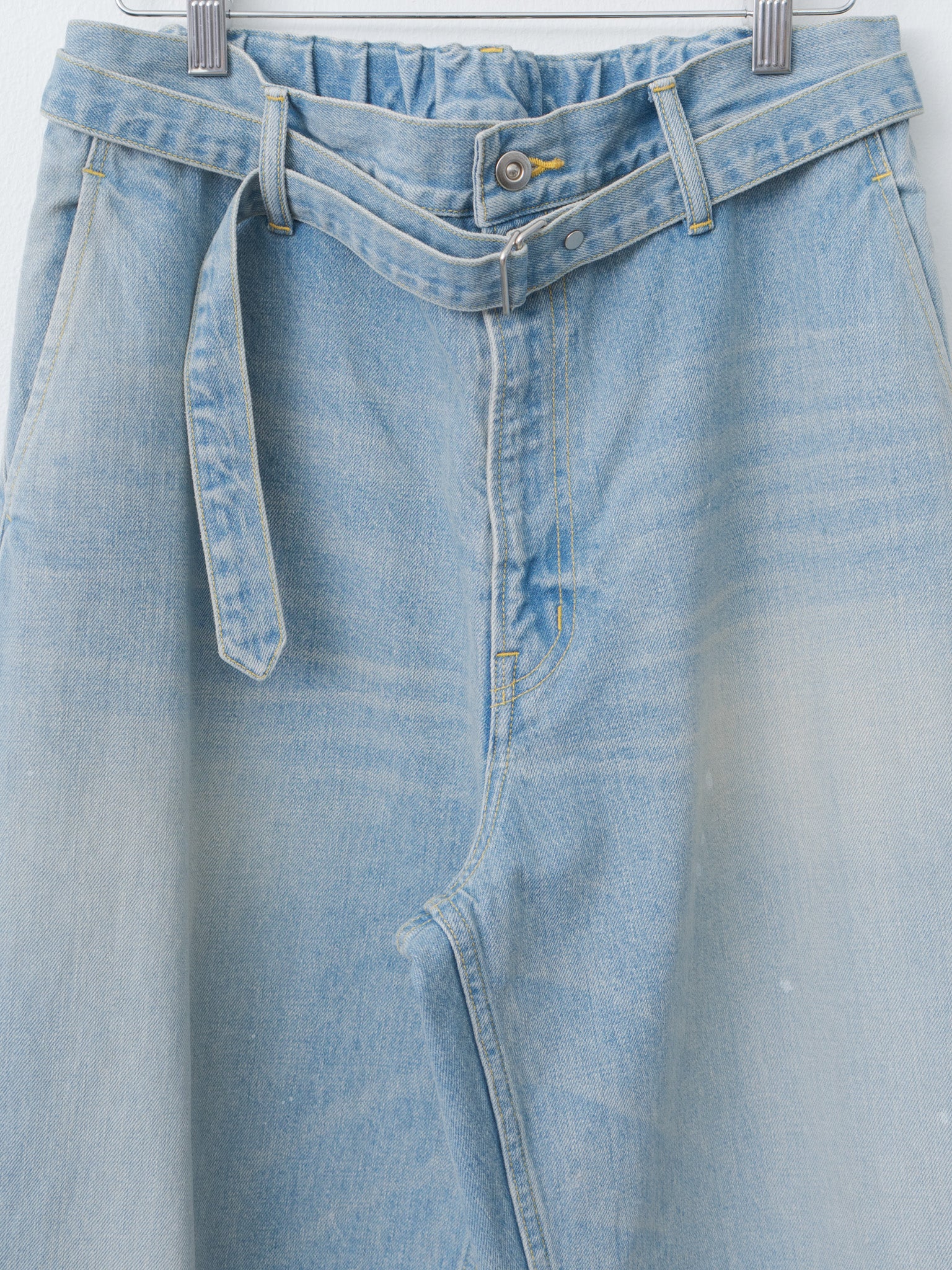 Namu Shop - Yoko Sakamoto Belted Trousers - Light Indigo