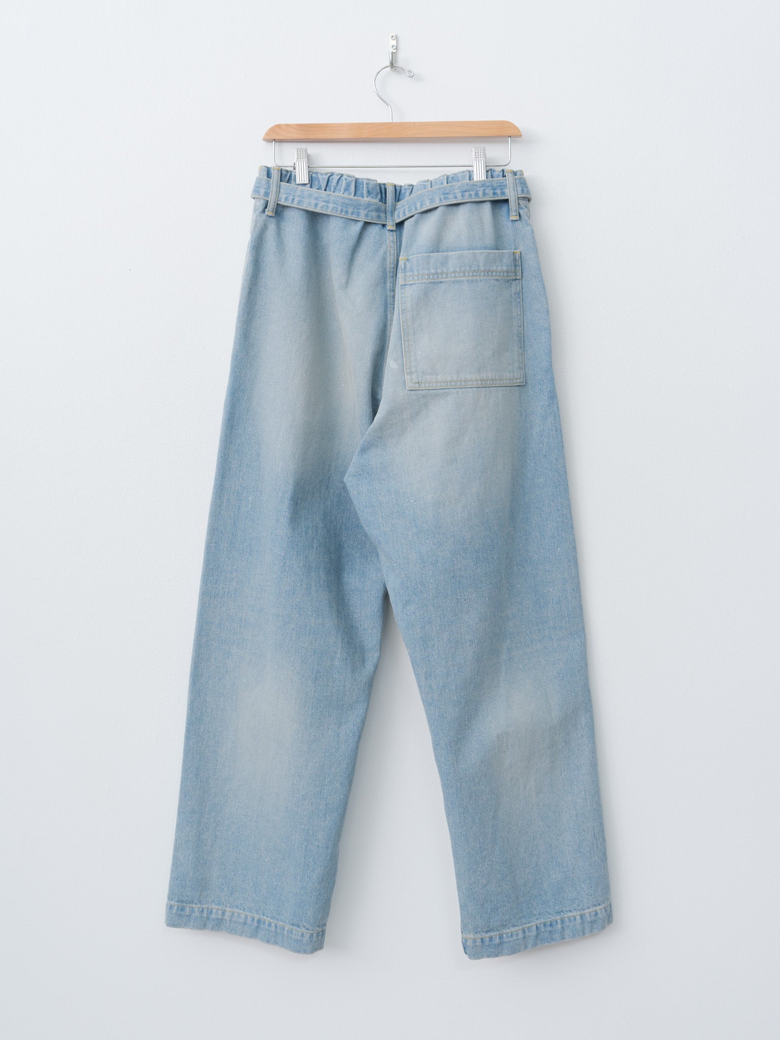 Namu Shop - Yoko Sakamoto Belted Trousers - Light Indigo