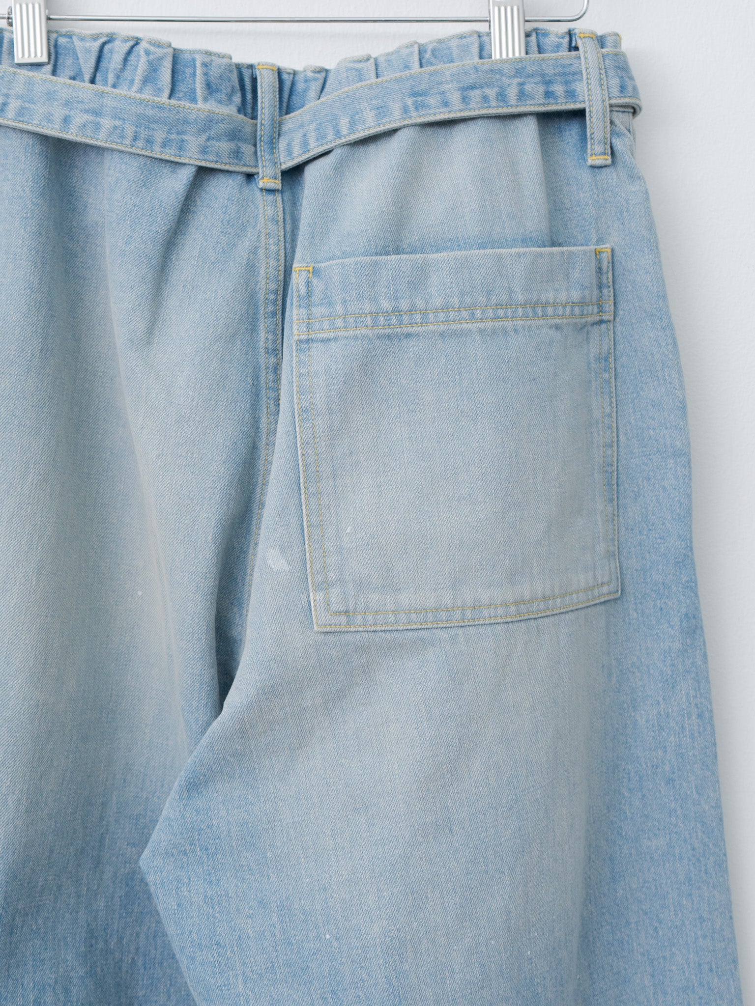 Namu Shop - Yoko Sakamoto Belted Trousers - Light Indigo
