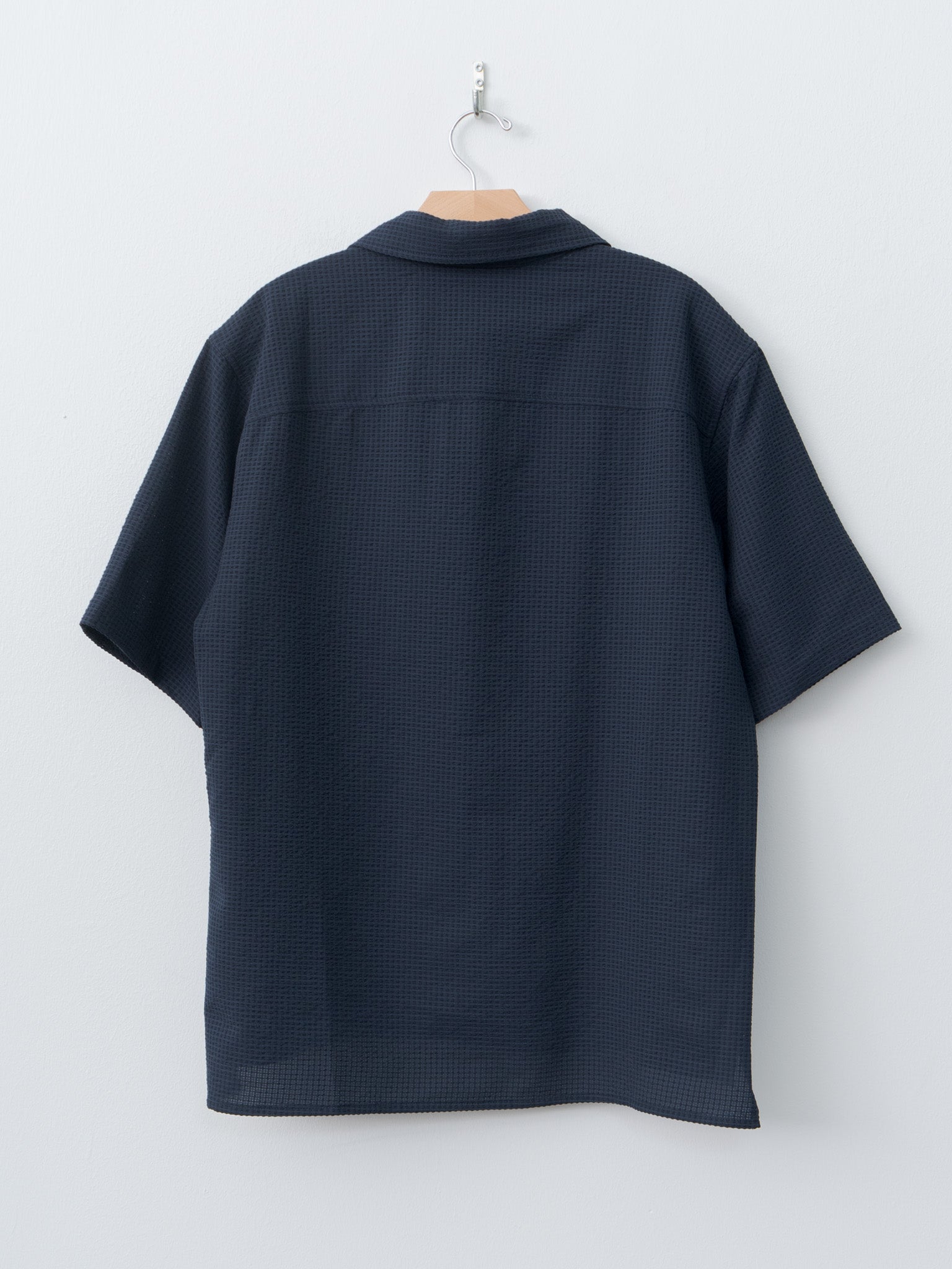 Namu Shop - Document Lightweight Seersucker Summer Shirt - Navy