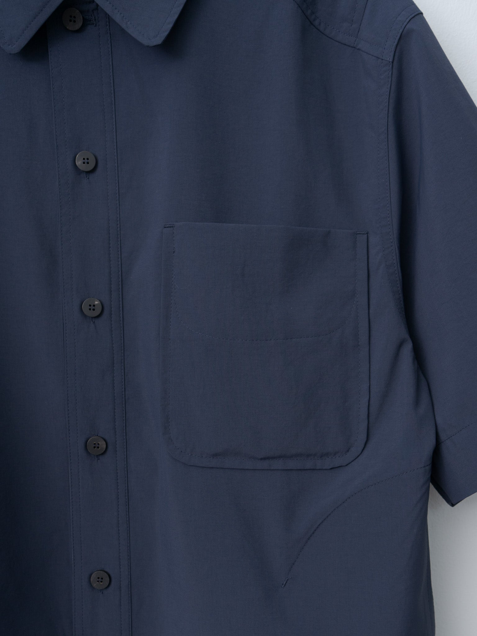 Namu Shop - Document Typewriter Easy Pocket Shirt - Navy