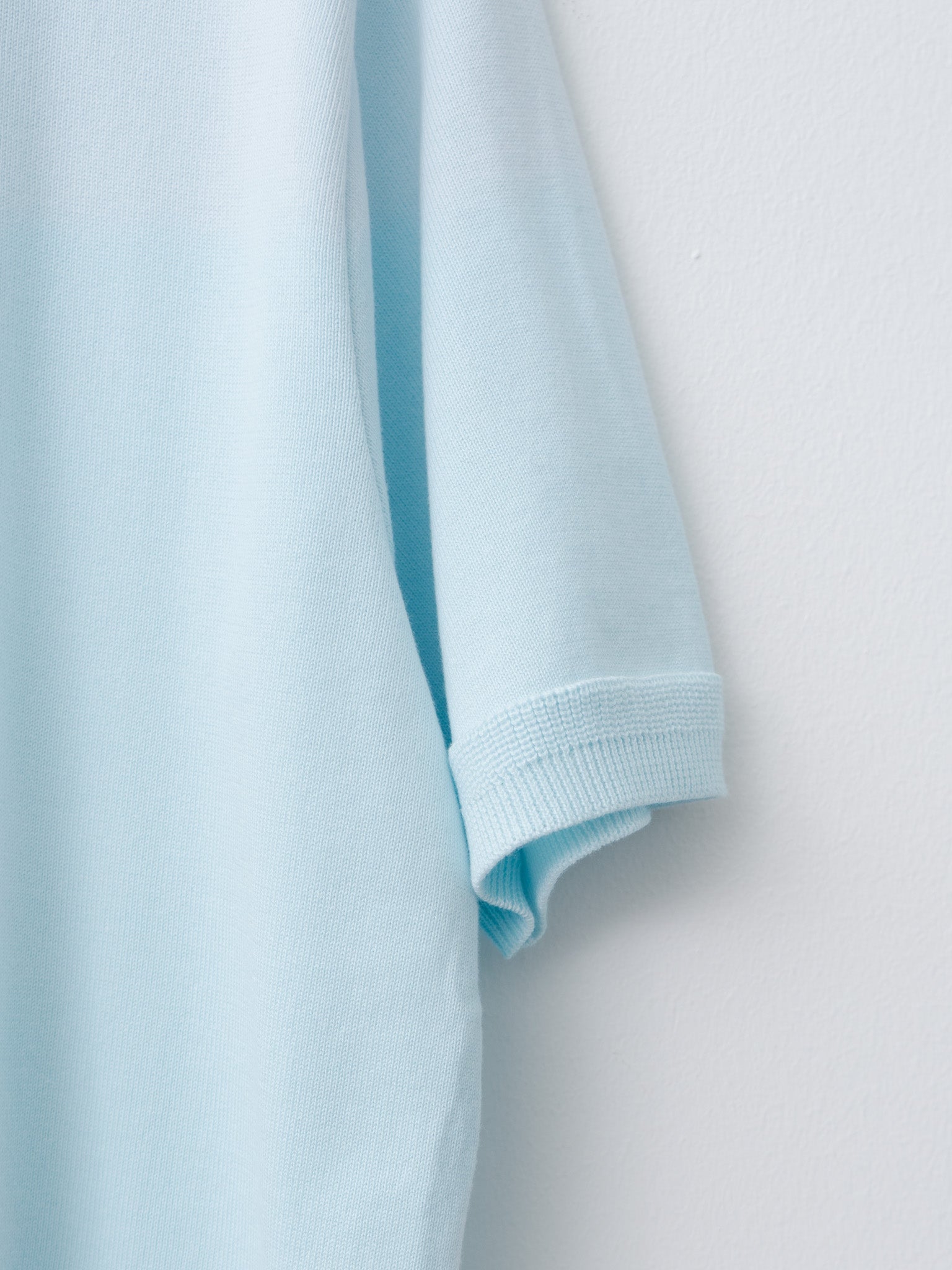 Namu Shop - Fujito C/N Knit T-Shirt - Sax