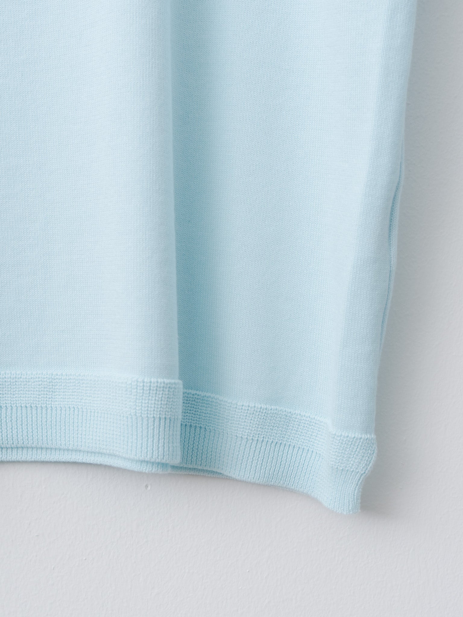 Namu Shop - Fujito C/N Knit T-Shirt - Sax