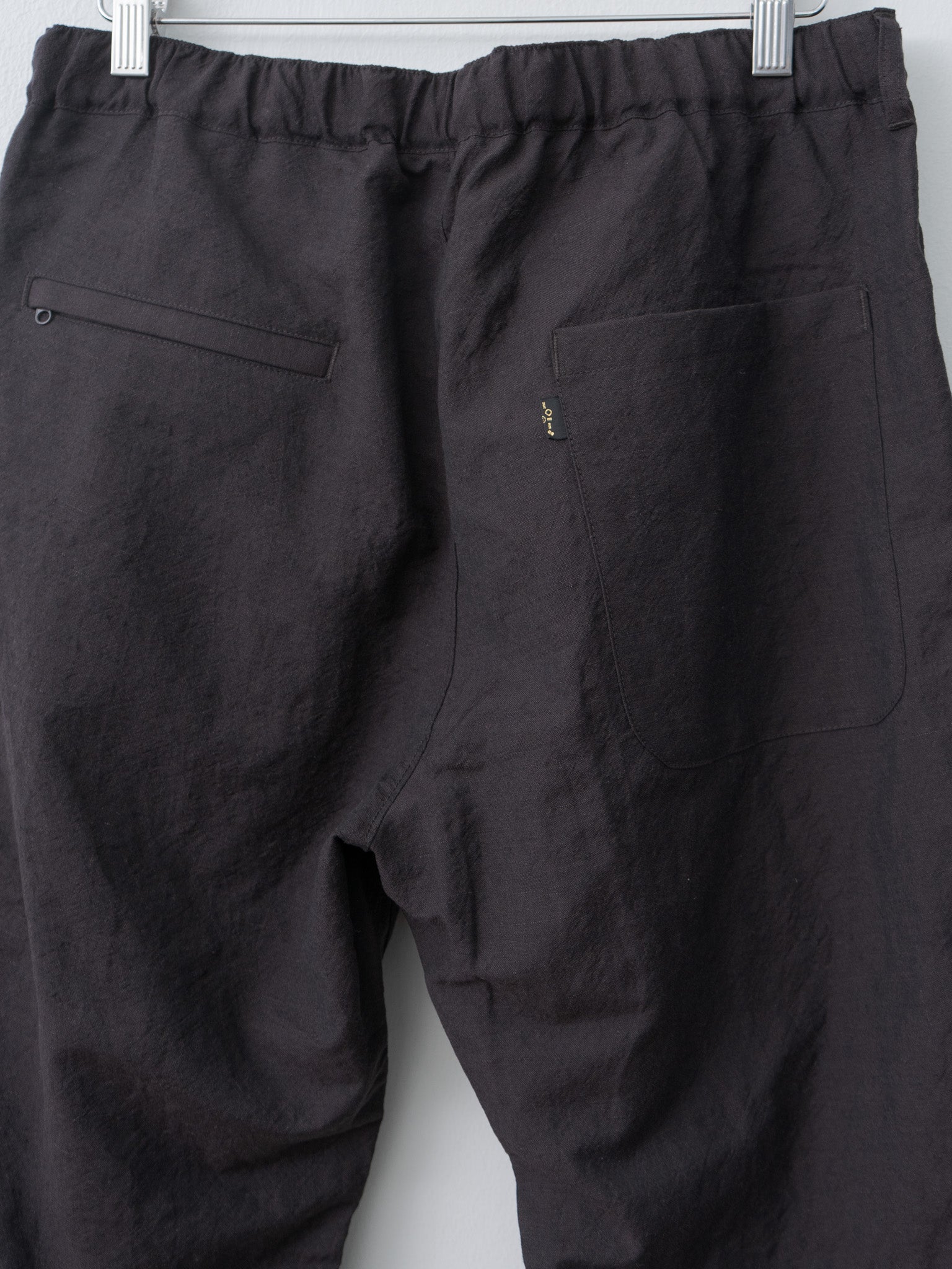 Namu Shop - Fujito N.O.UN Beltless Trouser - Dark Brown