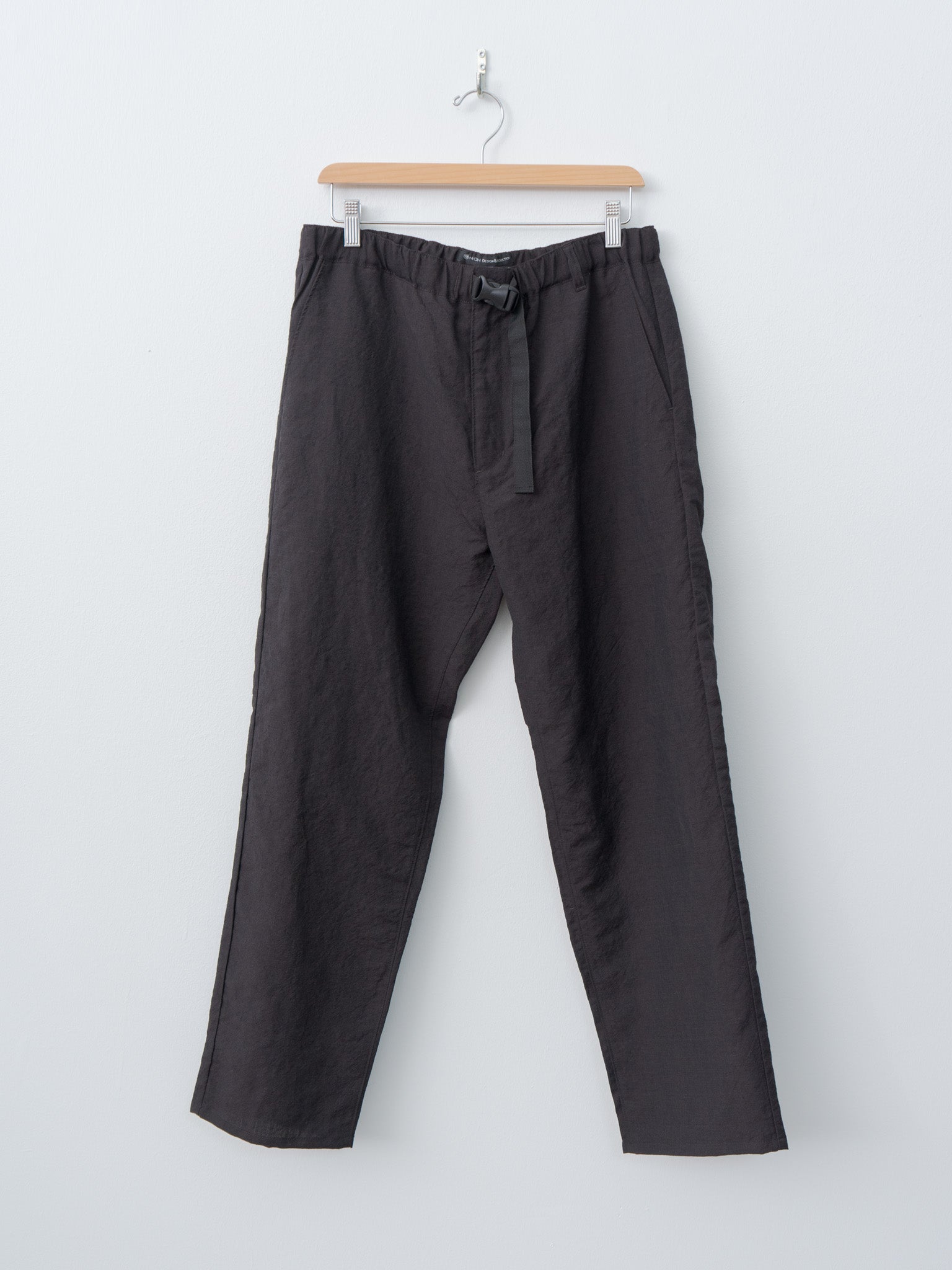 Namu Shop - Fujito N.O.UN Beltless Trouser - Dark Brown