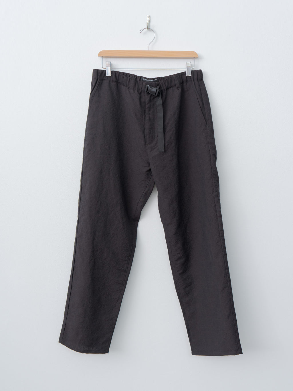 Namu Shop - Fujito N.O.UN Beltless Trouser - Dark Brown