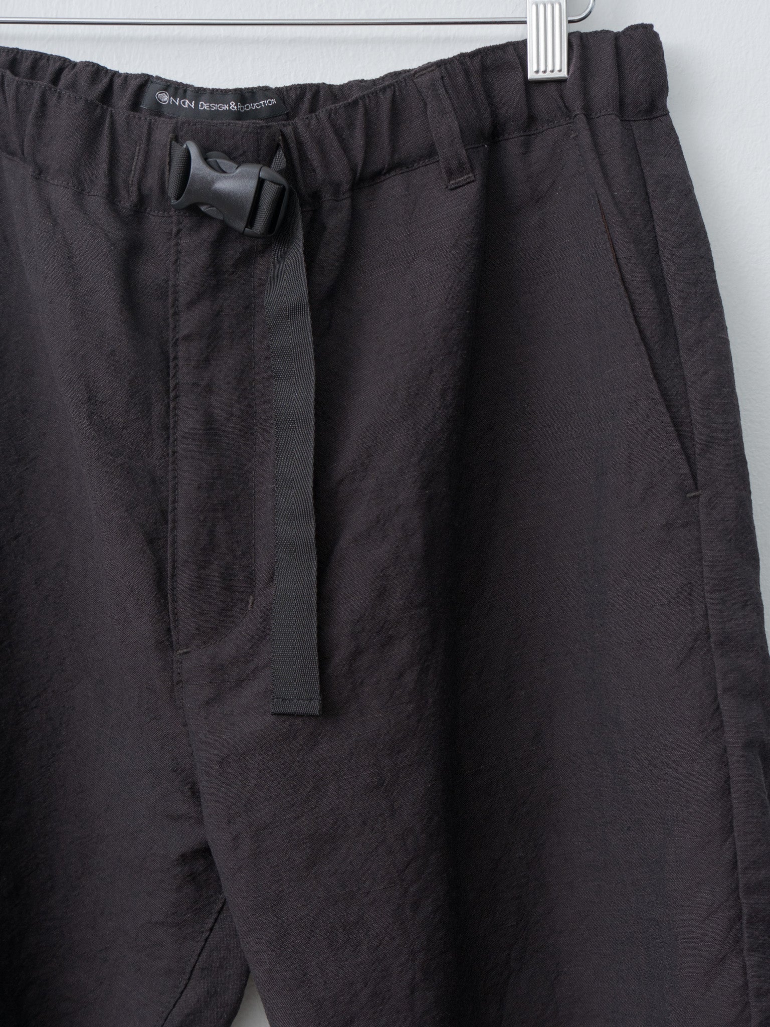 Namu Shop - Fujito N.O.UN Beltless Trouser - Dark Brown