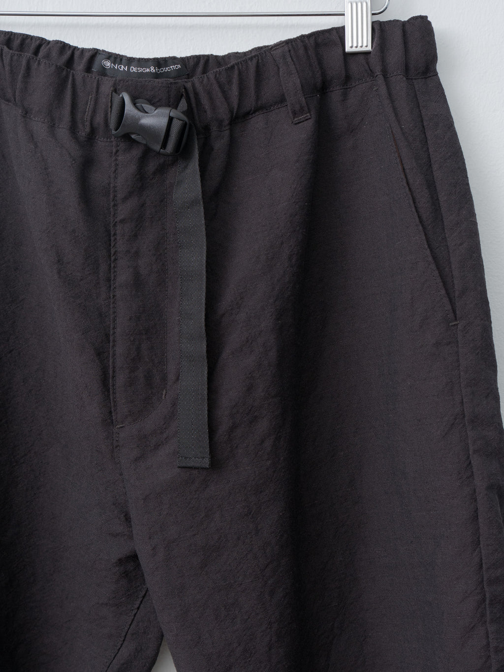 Namu Shop - Fujito N.O.UN Beltless Trouser - Dark Brown